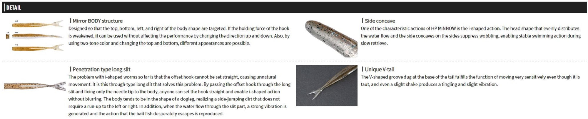 Sale OSP Soft Lure HP Minnow 3.1 Inches W-064 (9046)