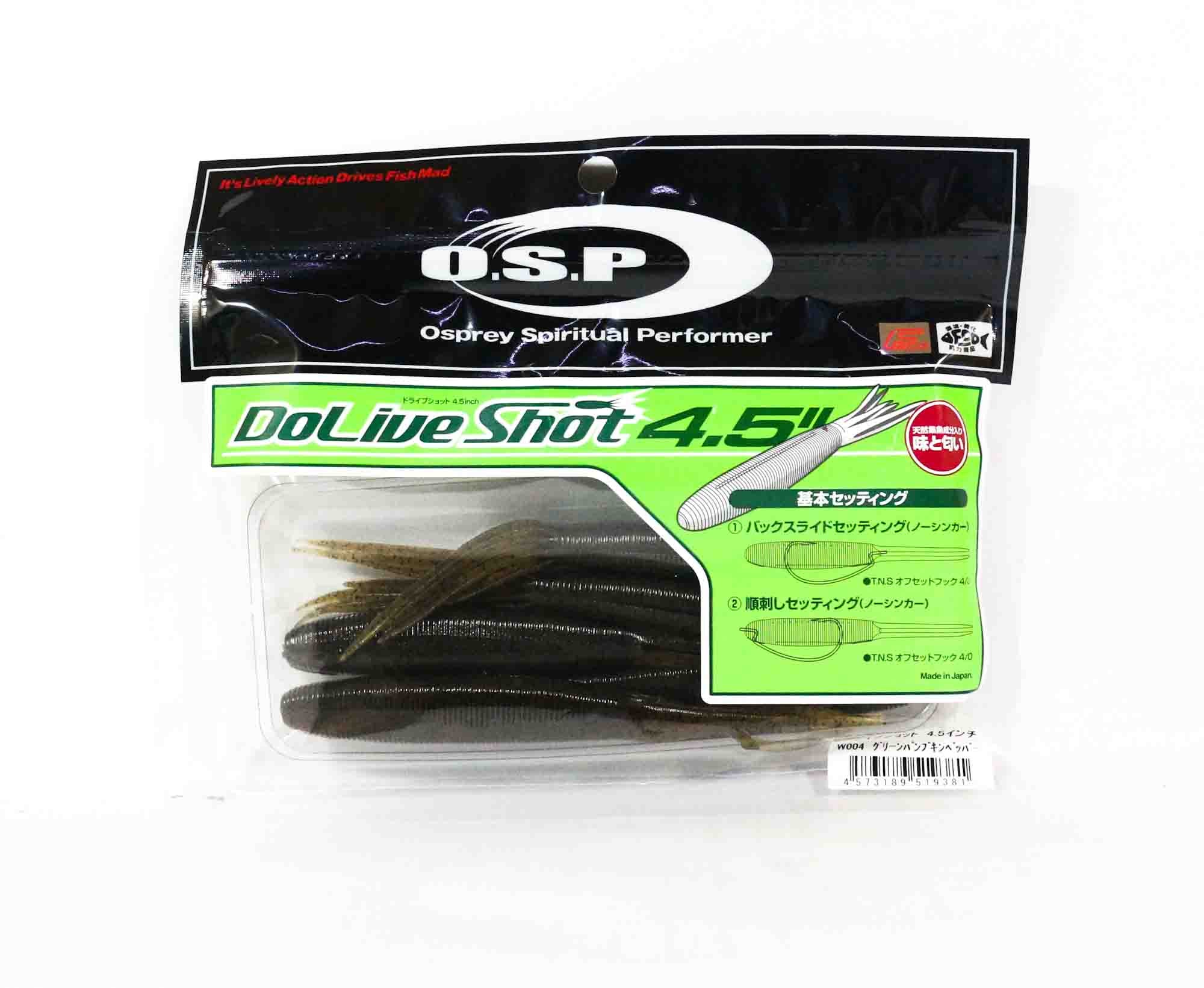 OSP Soft Lure Dolive Shot 4.5 Inches W-004 (9381)