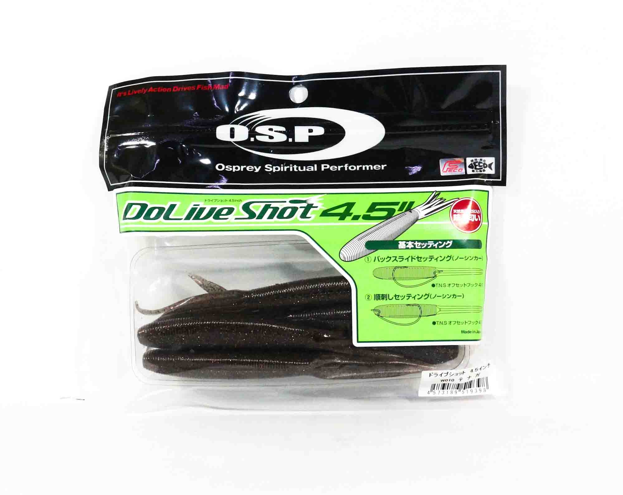 OSP Soft Lure Dolive Shot 4.5 Inches W-010 (9398)