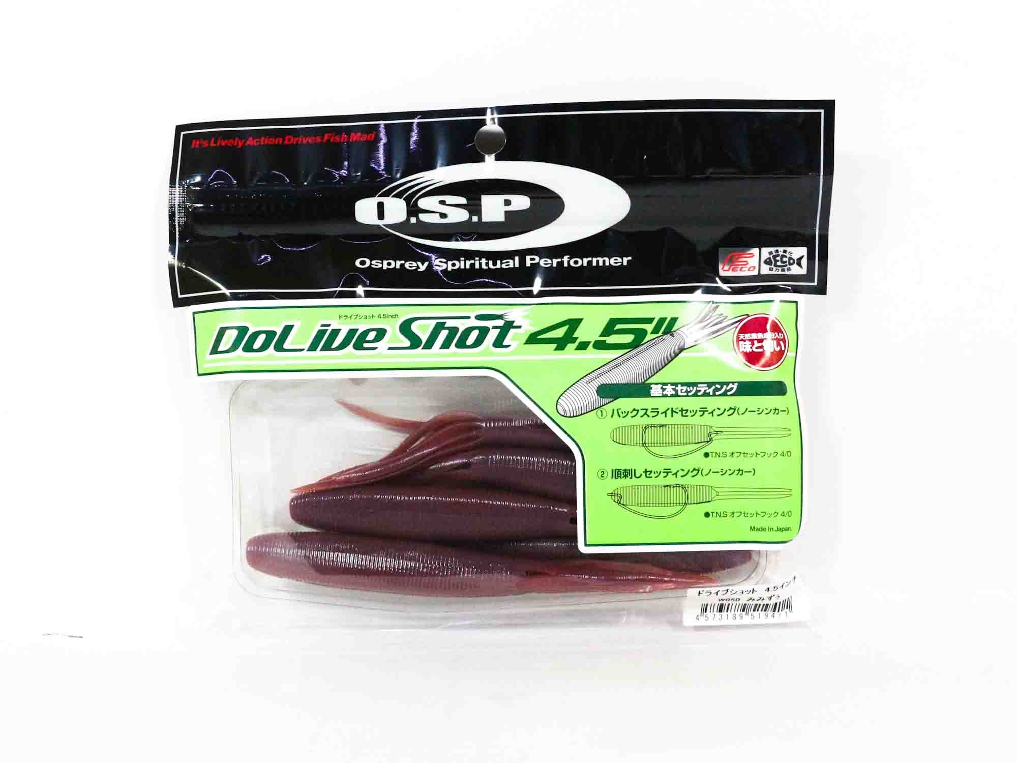 OSP Soft Lure Dolive Shot 4.5 Inches W-050 (9411)