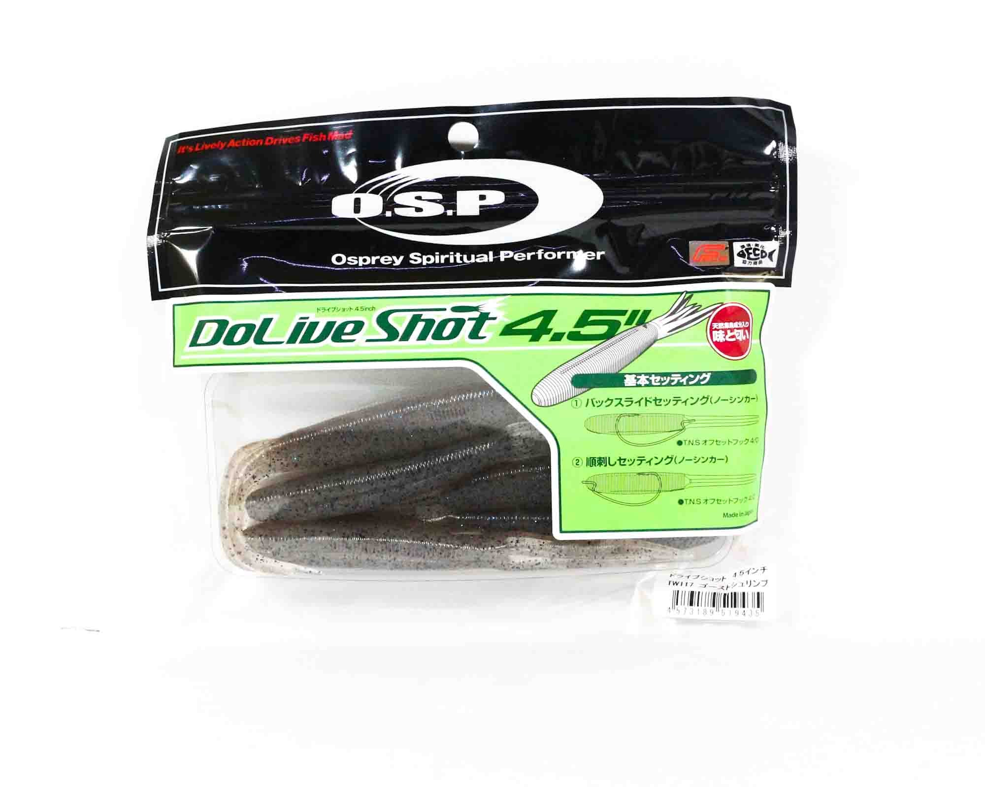 OSP Soft Lure Dolive Shot 4.5 Inches TW-117 (9435)