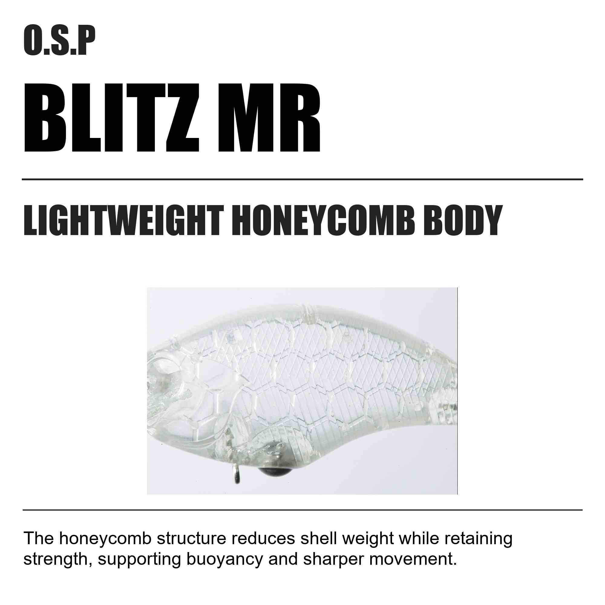 OSP Blitz MR 51.5 mm 9.5 grams Floating Lure RP-87 (6112)