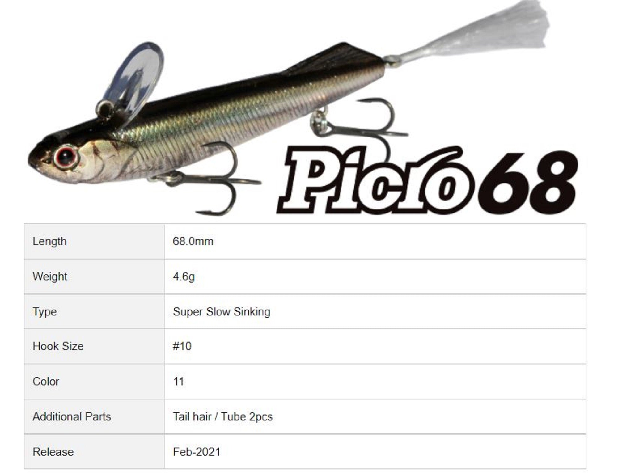 OSP Picro 68SSS Sinking Lure TGL-01 (7461)