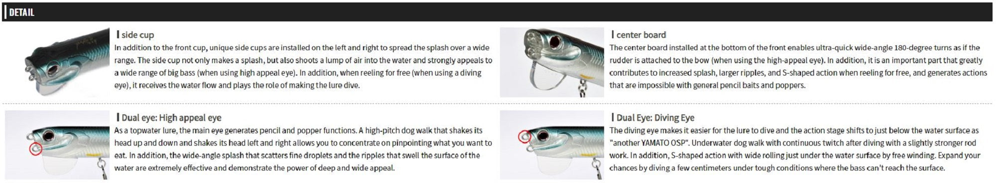 OSP Yamato JR 94 mm 18 grams Floating Lure P-91 (0019)