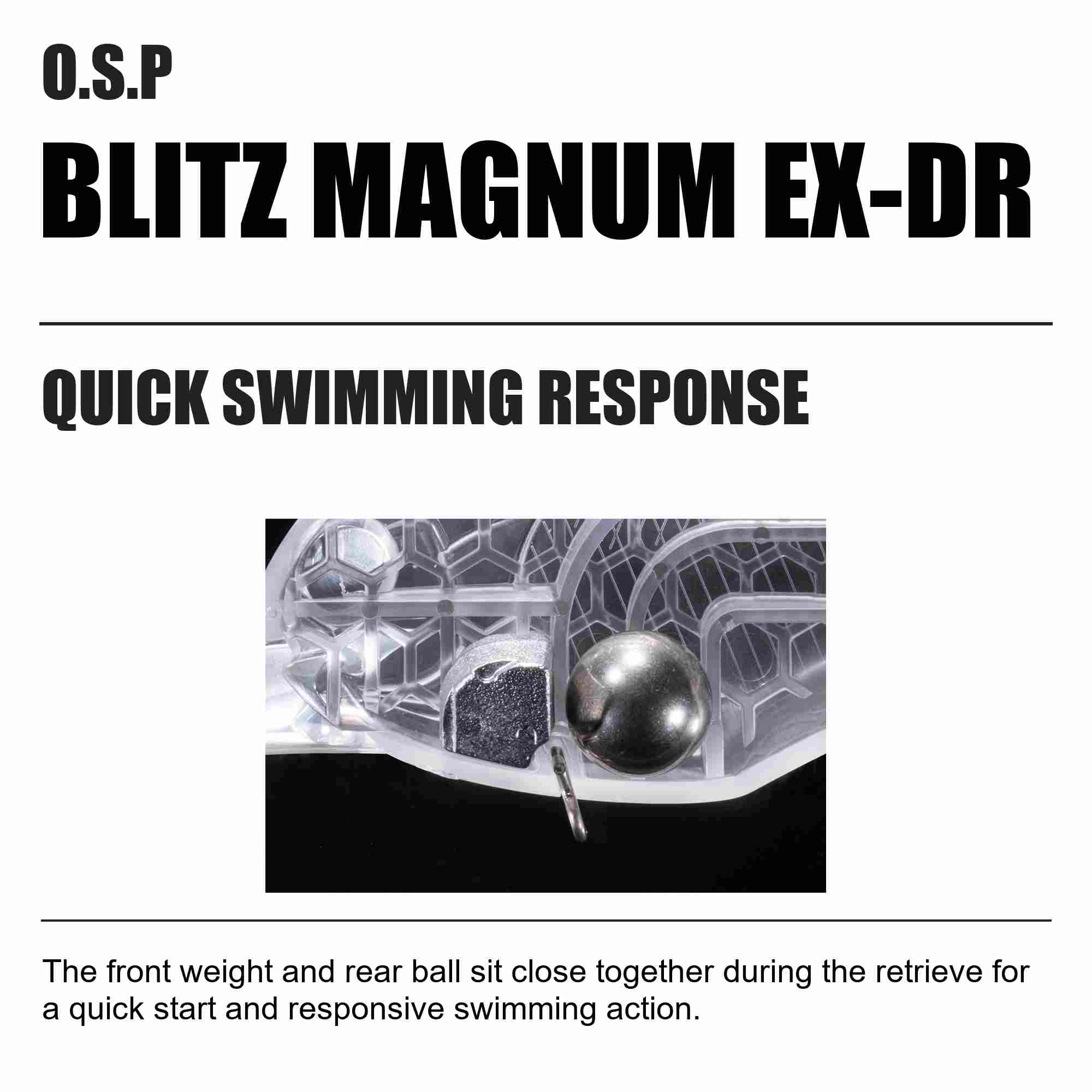 OSP Blitz Magnum EX-DR 90 mm 52 grams Floating Lure PB-39 (0026)