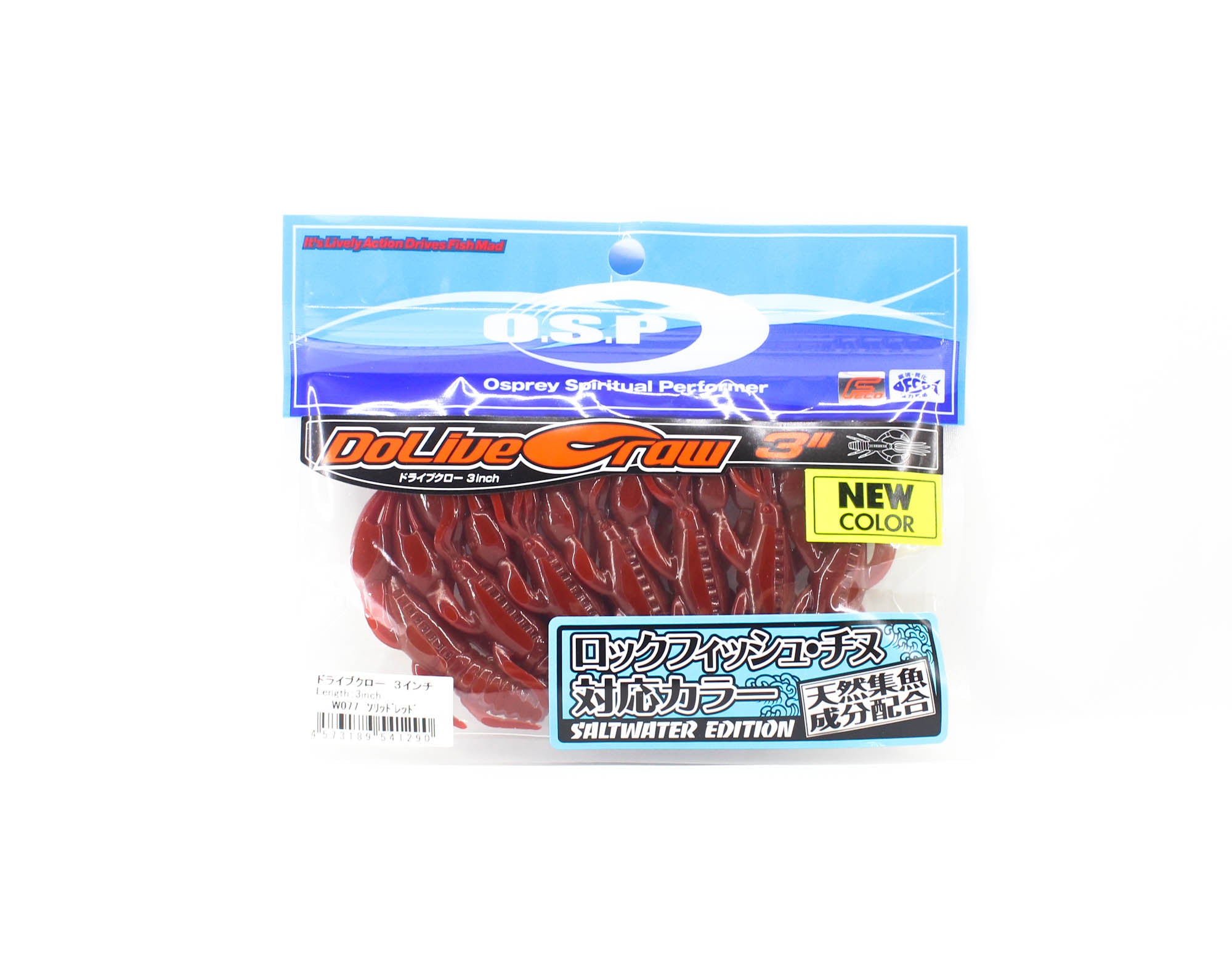 OSP Soft Lure Dolive Craw 3 Inches Salt W-077 (1290)
