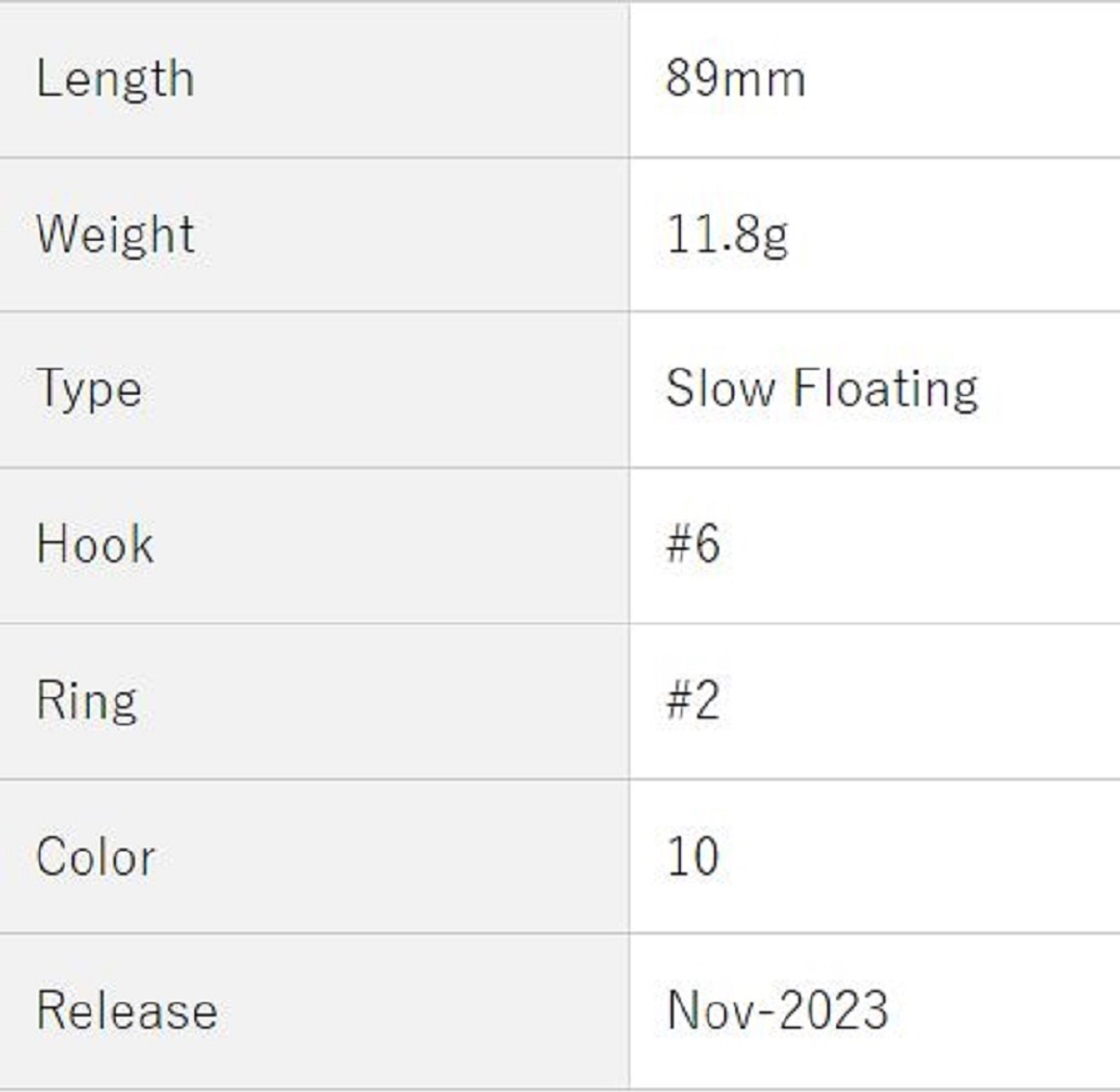OSP Asura 89 EX DR SF Floating Lure H-23 (5281)