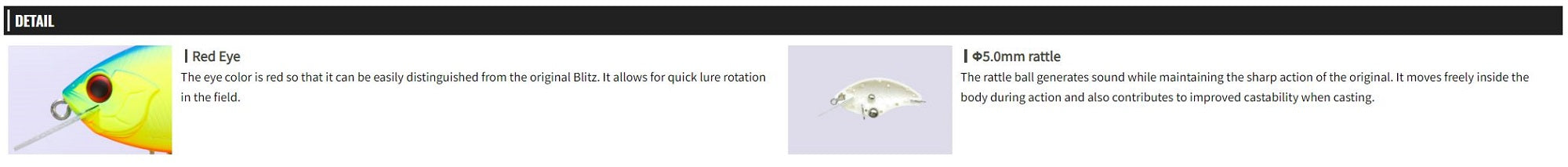 OSP Blitz Rattlin 53 mm 9.5 grams Floating Lure F-30 (8916)