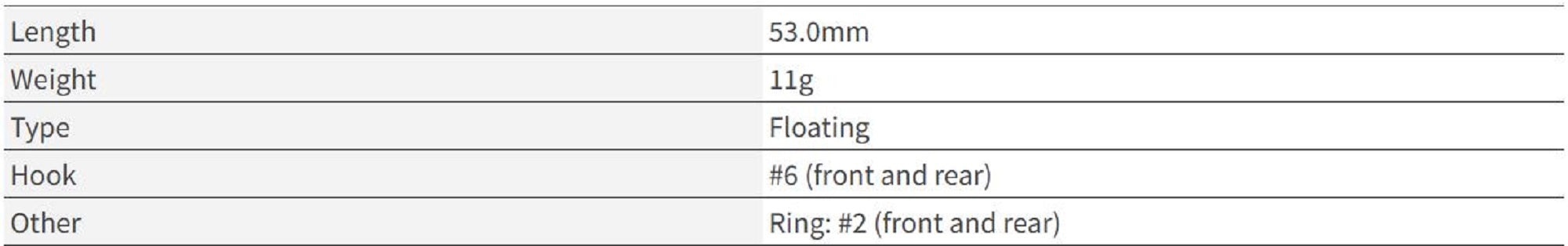OSP Blitz DR 53 mm 11 grams Floating Lure F-30 (9388)