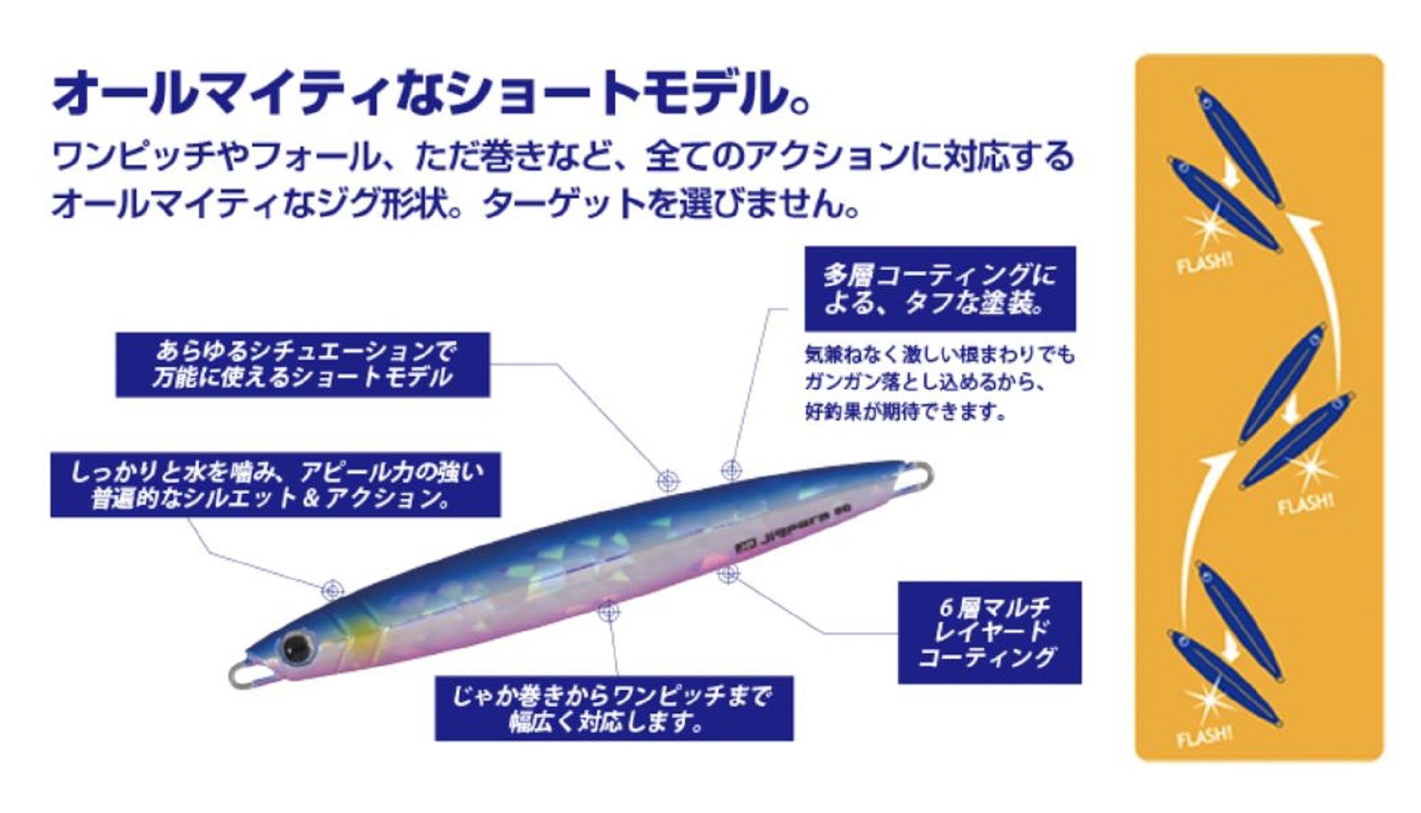 Major Craft Metal Jig Jigpara Short JPS-100 grams 008 (7902)