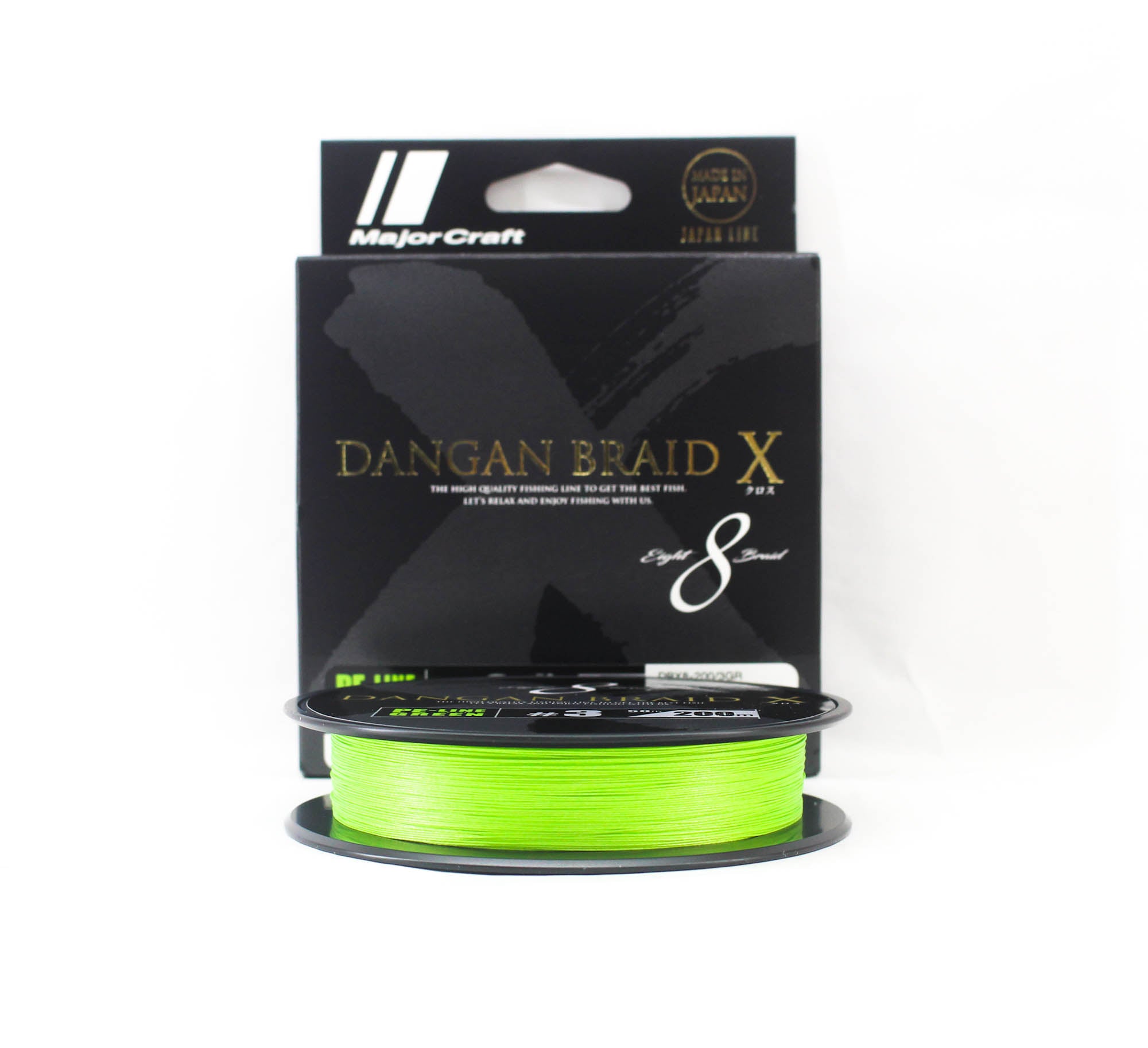 Major Craft Dangan Braid X Line X8 200m P.E 3 Green DBX8 200/3GR (2453)
