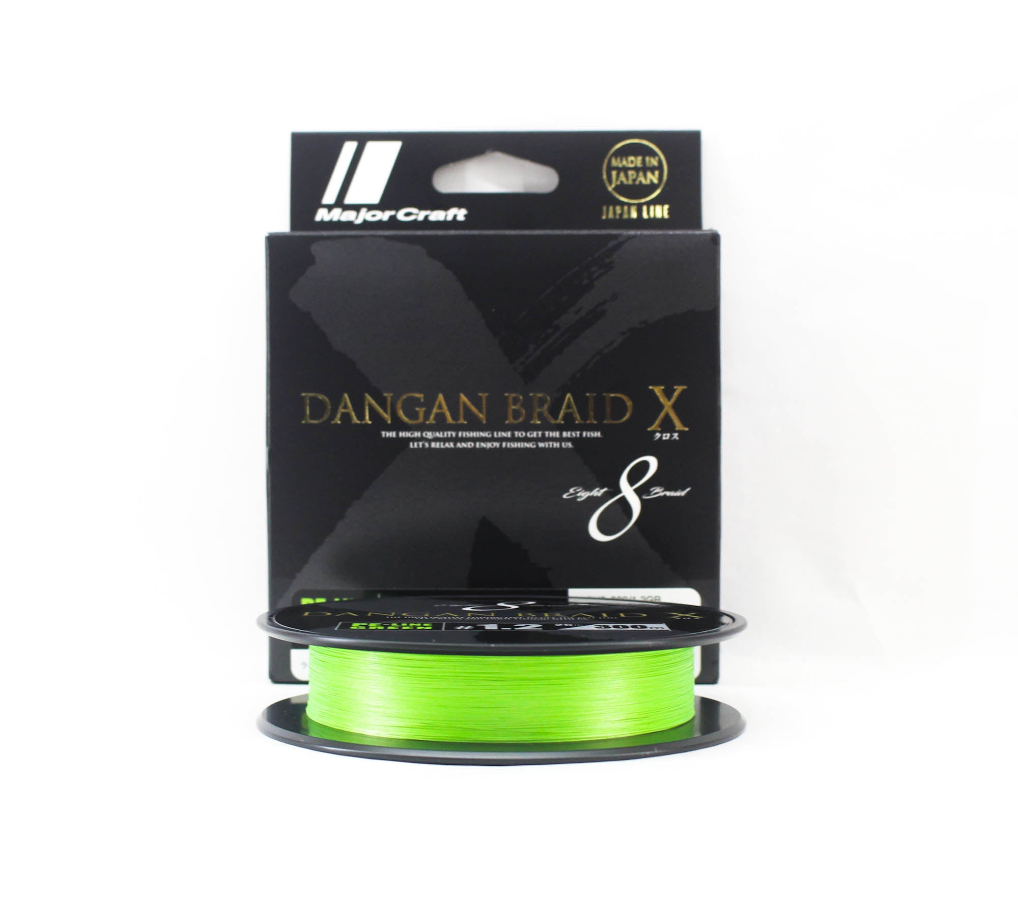 Major Craft Dangan Braid X Line X8 300m P.E 1.2 Green DBX8-300/1.2GR (2484)