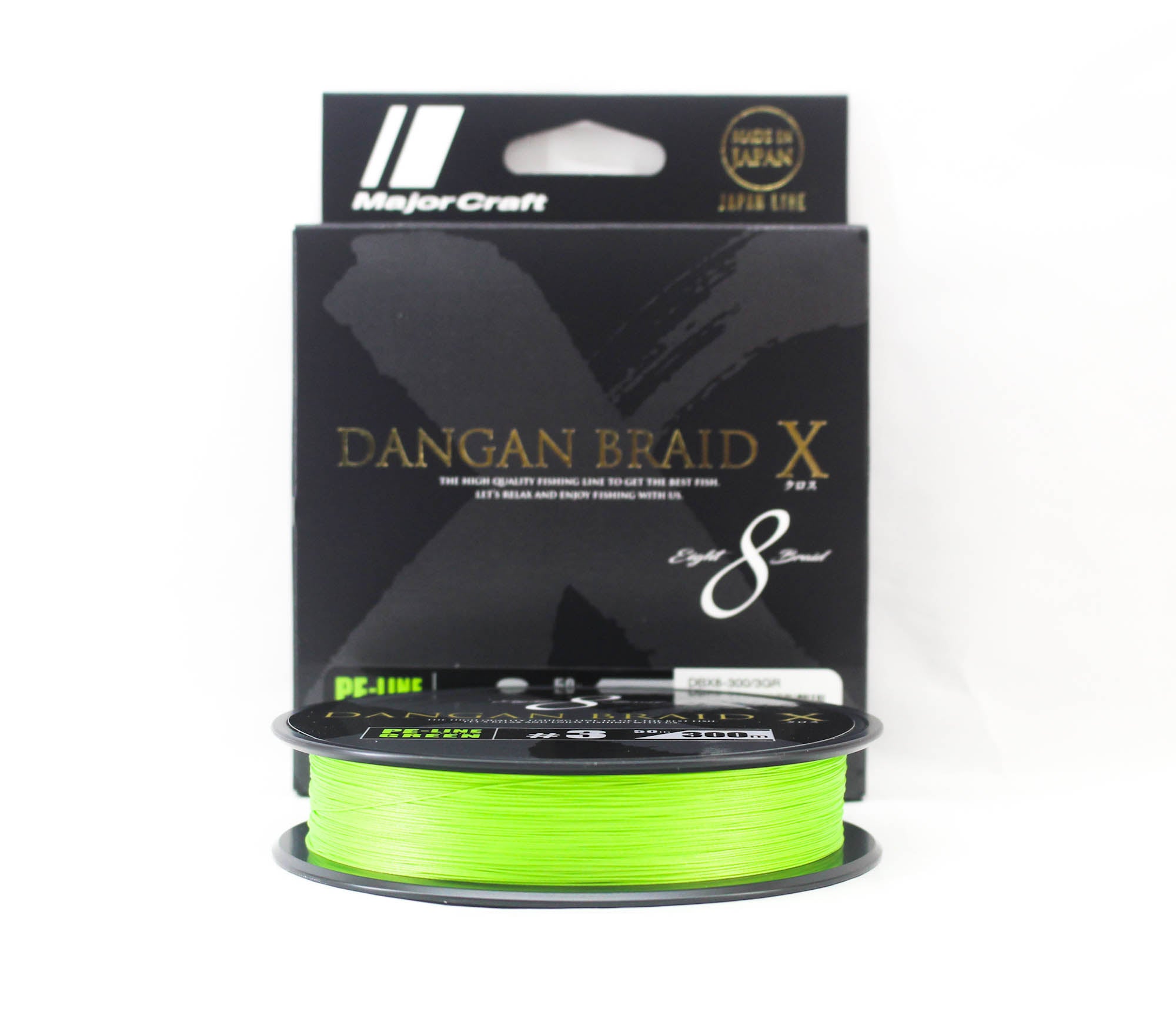Major Craft Dangan Braid X Line X8 300m P.E 3 Green DBX8-300/3GR (2521)