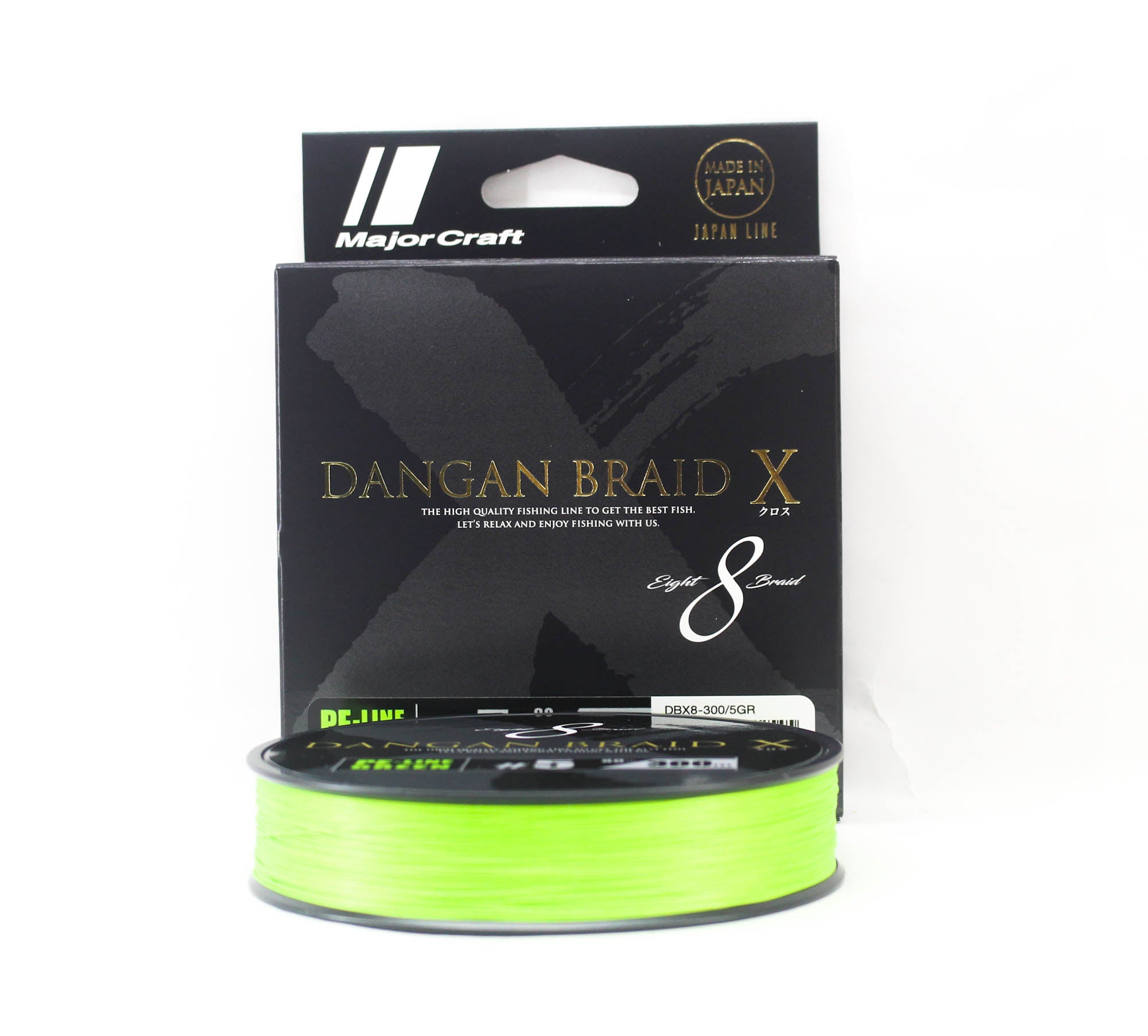 Major Craft Dangan Braid X Line X8 300m P.E 5 Green DBX8-300/5GR (2545)