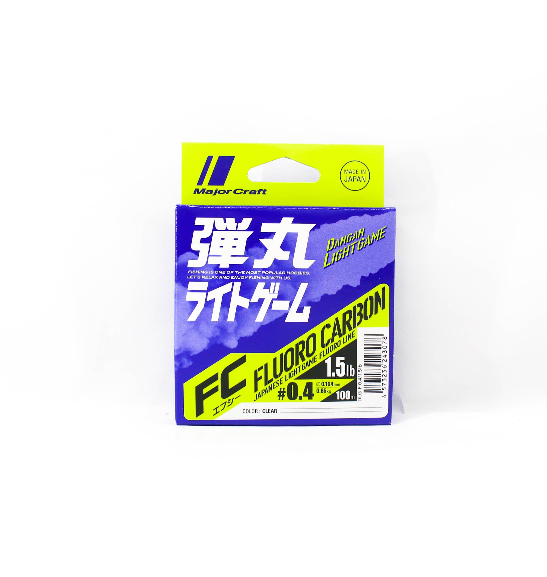 Major Craft Dangan Light Game Fluorocarbon Line DLG-F 0.4 1.5lb 100m (3078)
