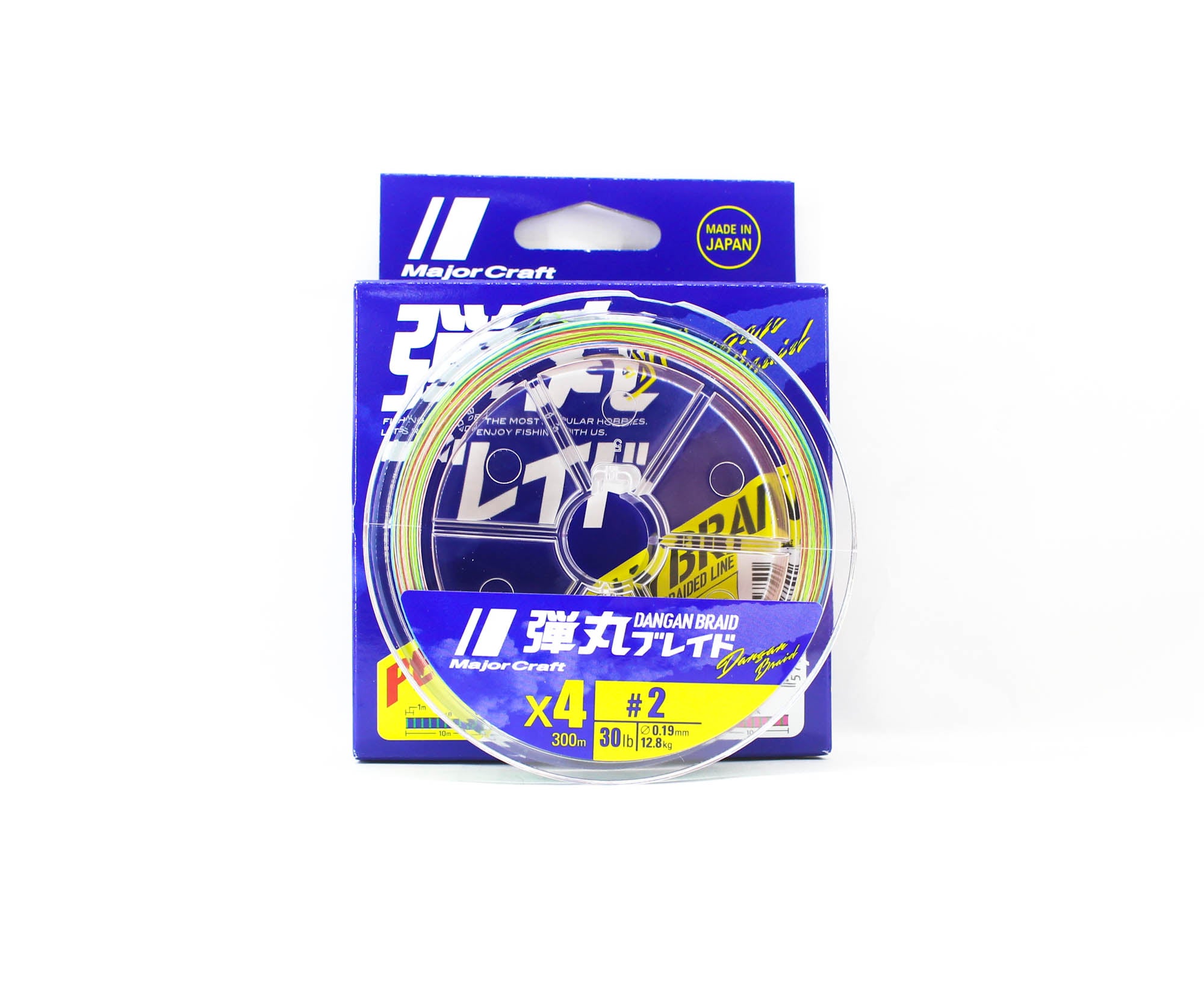 Major Craft Dangan Braid Line X4 300m P.E 2 Multi DB4-300/2MC/30lb (5751)