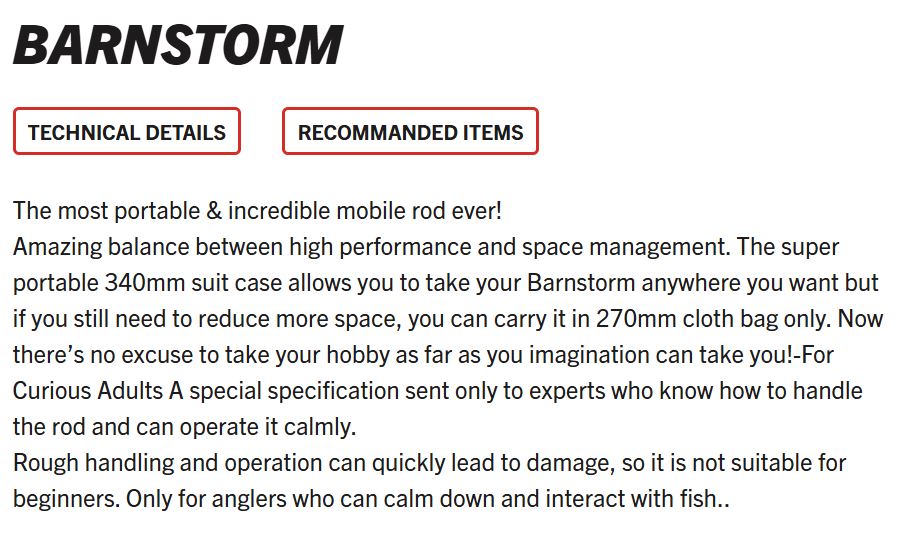 Sale Major Craft Barnstorm Series Spinning Rod BSS 649L 9 Piece Travel (3237)