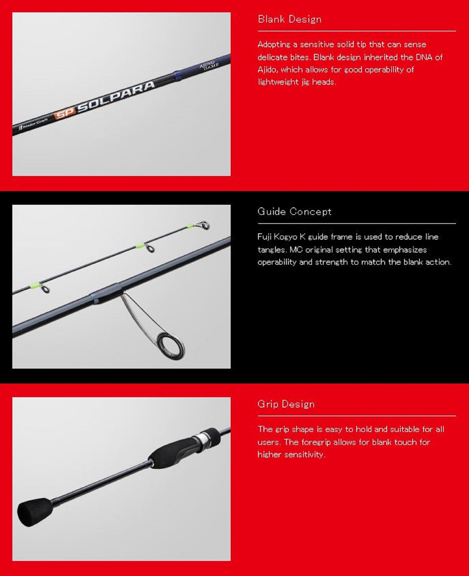 Sale Major Craft Solpara Series Spinning Rod SPAJ-S622L (9030)