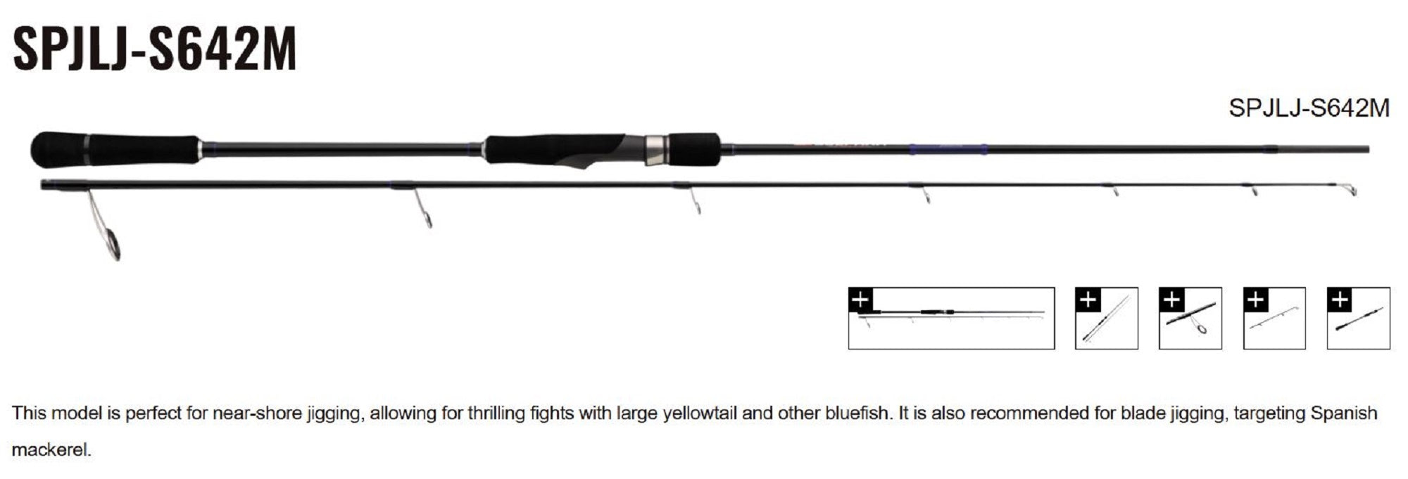 Sale Major Craft Solpara Series Spinning Rod SPJLJ-S642M (9320)