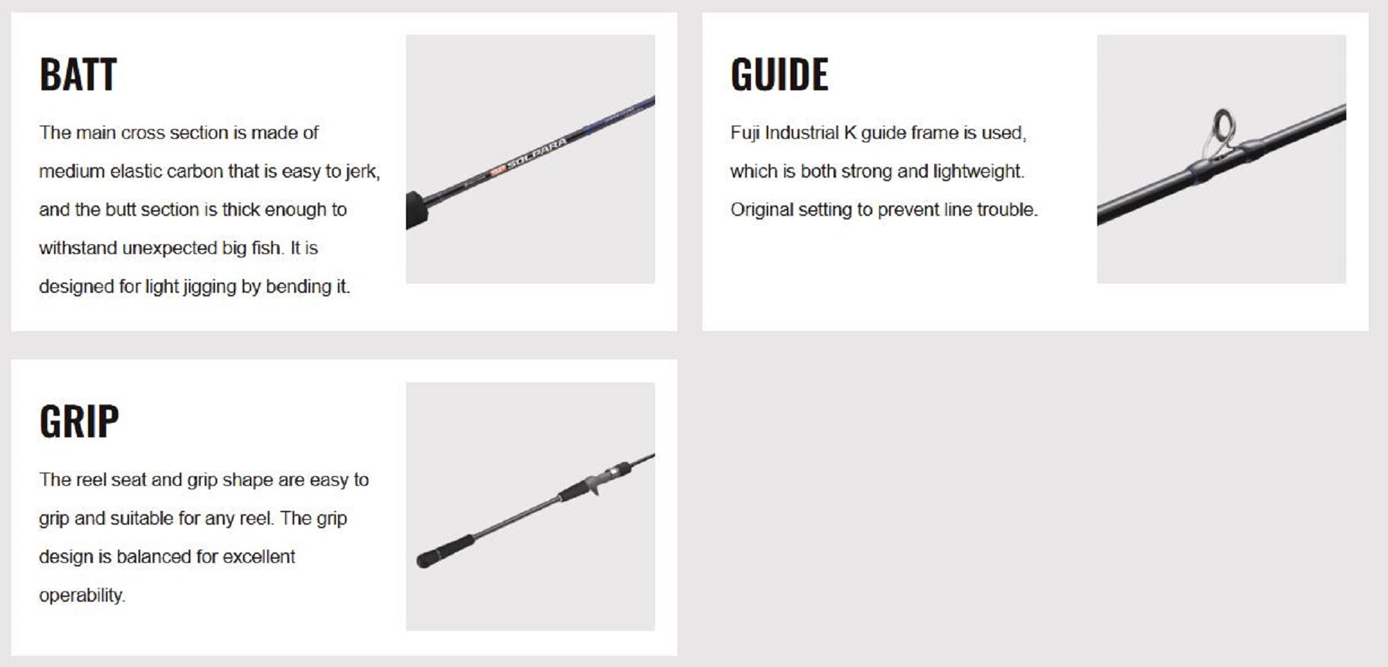Major Craft Solpara Series Spinning Rod SPJSLJ-S642UL (9399)