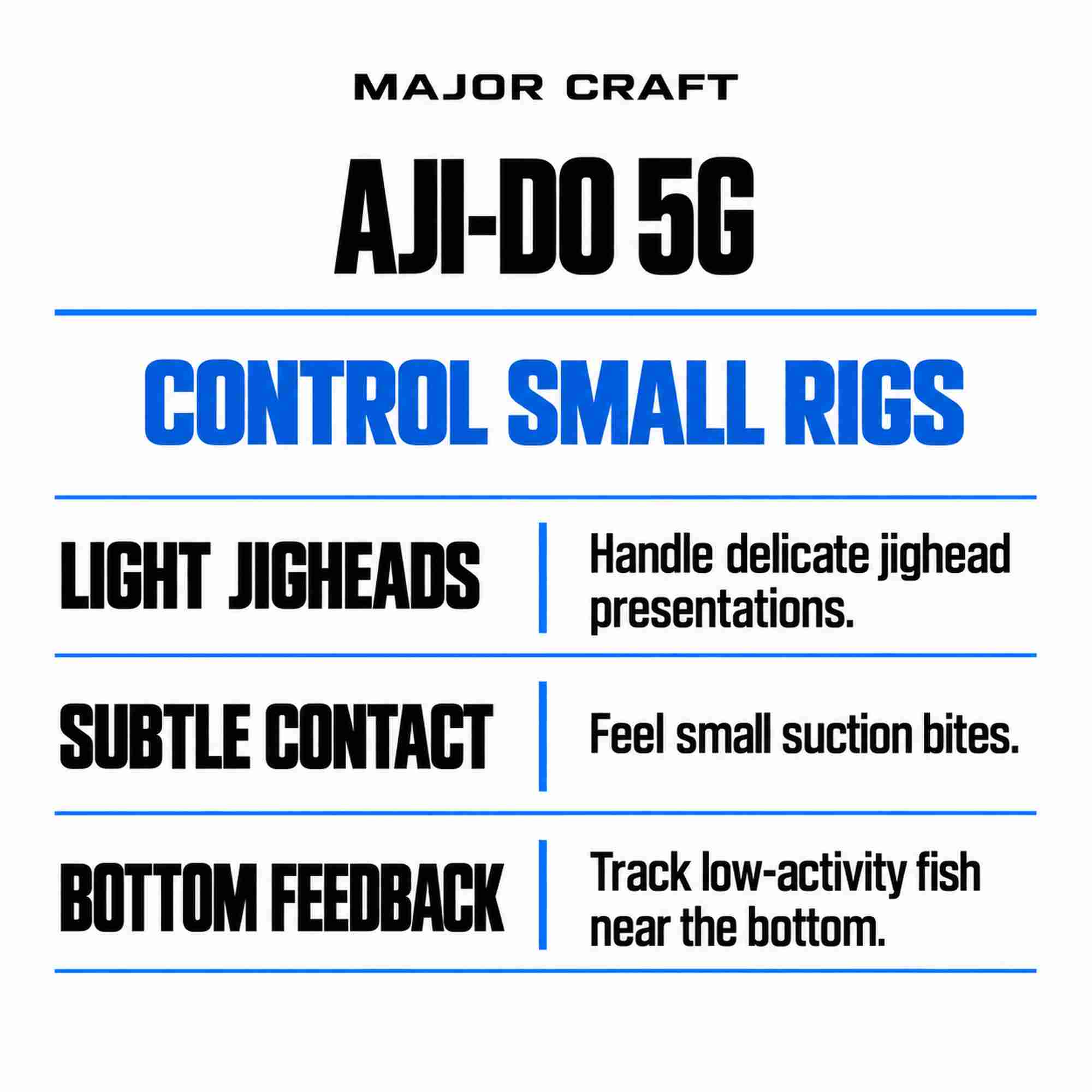 Major Craft 5G Aji Do Series Spinning Rod AD5-S622L/AJI (2931)