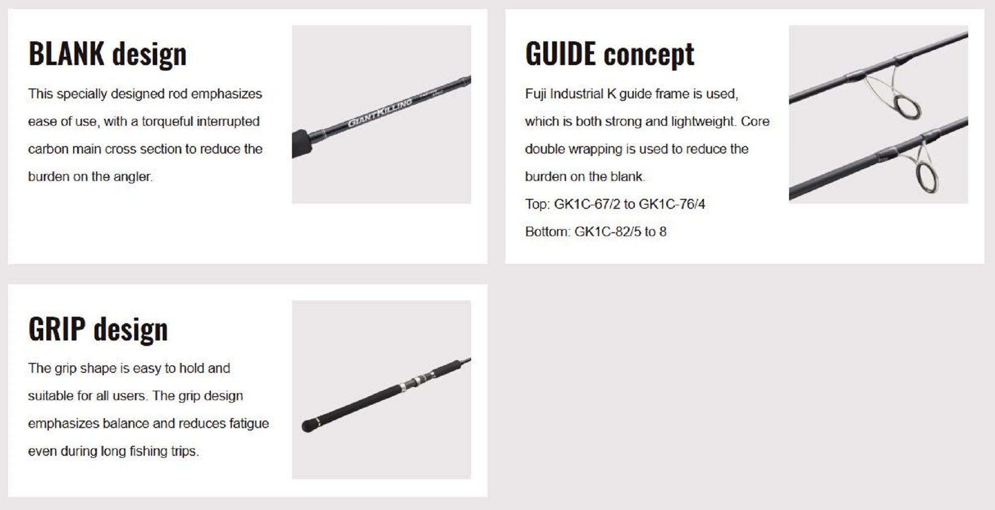 Major Craft 1G Giant Killing Series Spinning Rod GK1C-82-8 (3471)