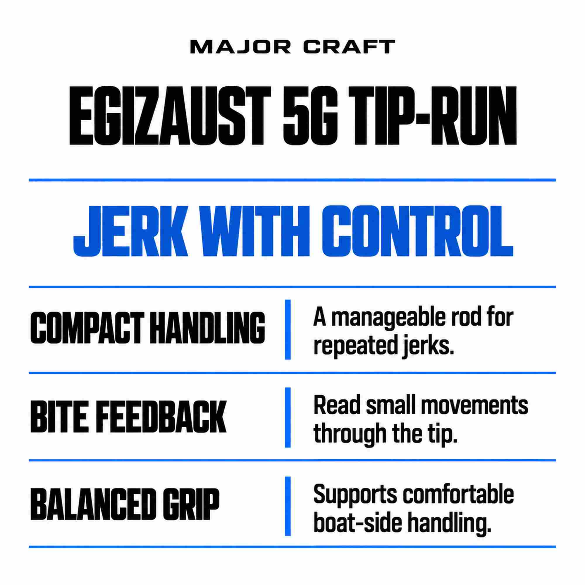 Major Craft 5G Egizaust Series Spinning Rod EZ5TE-S5102M (4287)