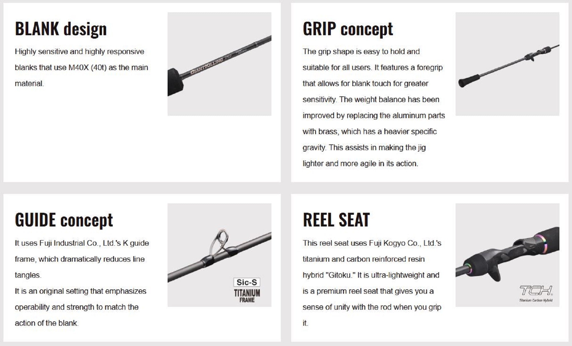 Major Craft 7G Giant Killing Series Baitcast Rod GK7SJ B60/3 (4355)