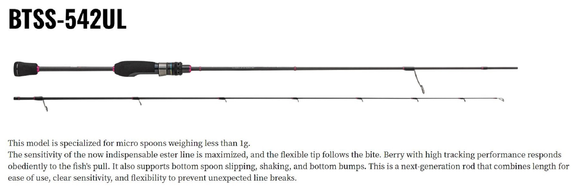 Sale Major Craft Banshee Series Trout Spinning Rod BTSS-542UL (4461)