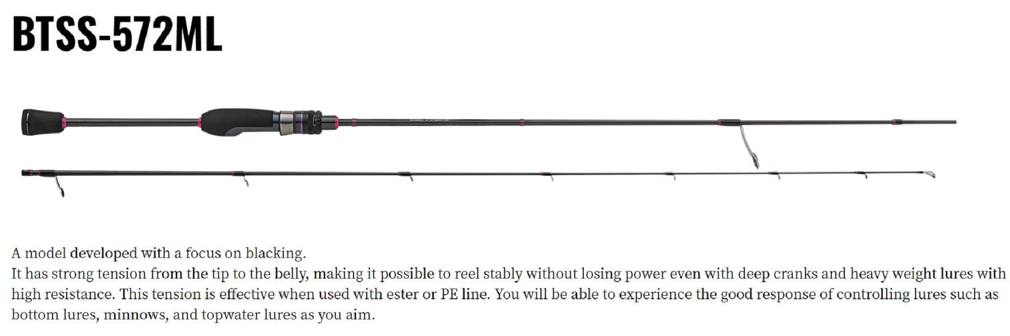 Major Craft Banshee Series Trout Spinning Rod BTSS-572ML (4492)