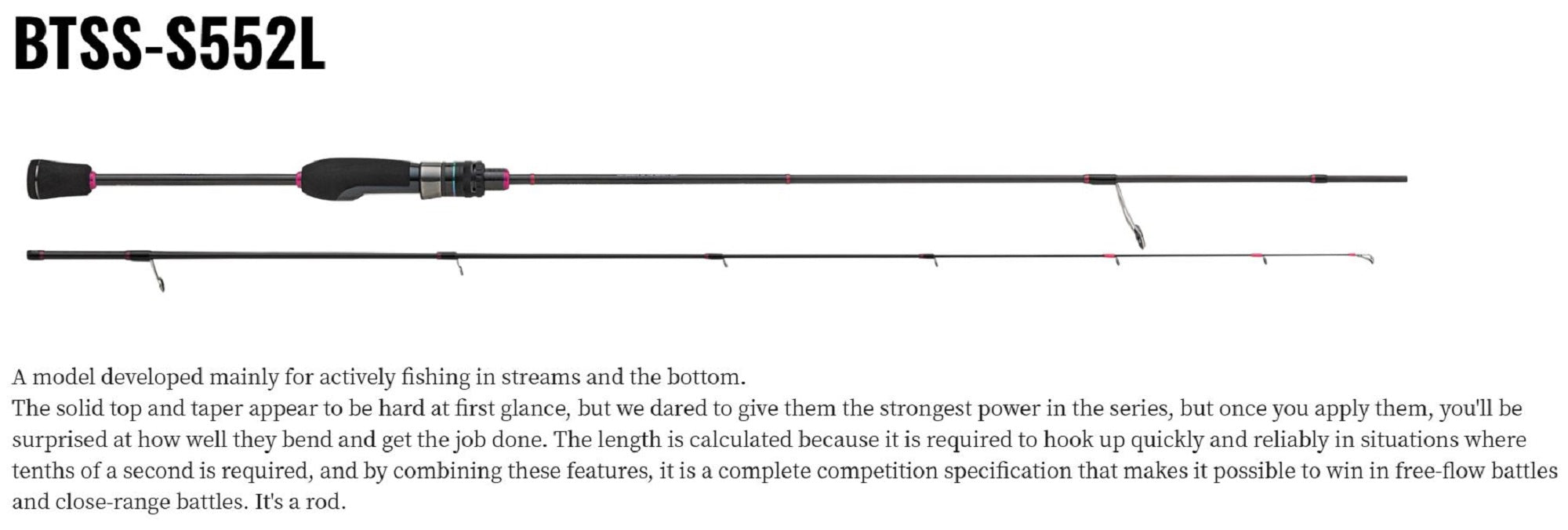 Sale Major Craft Banshee Series Trout Spinning Rod BTSS-S552L (4508)