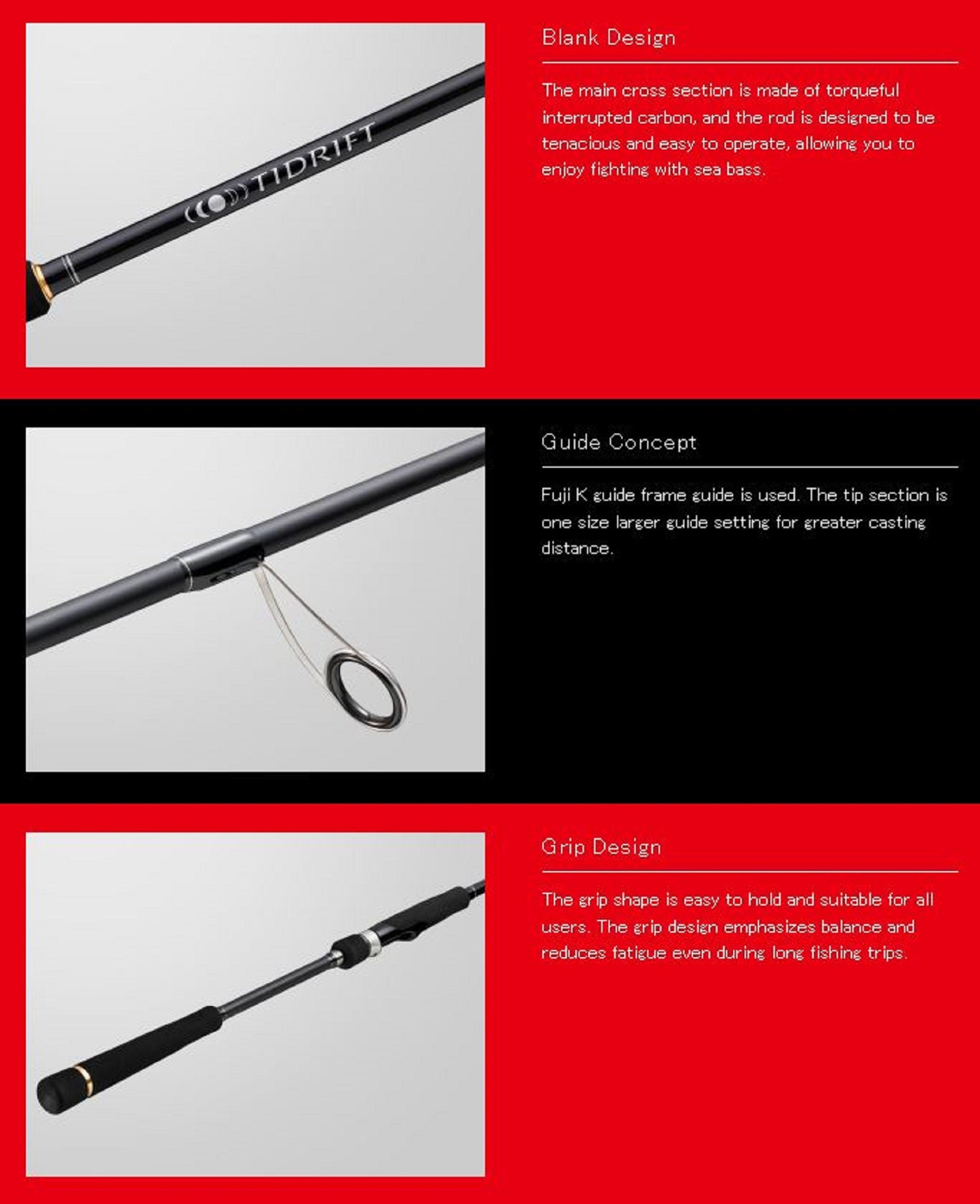 Major Craft 1G Tide Drift Series Spinning Rod TD1-964M (5710)