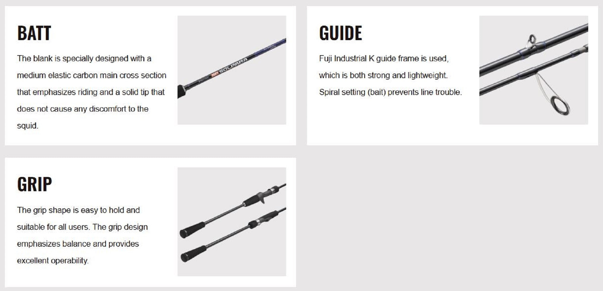Major Craft Solpara Series Baitcast Rod SPJIM-B632M (5789)