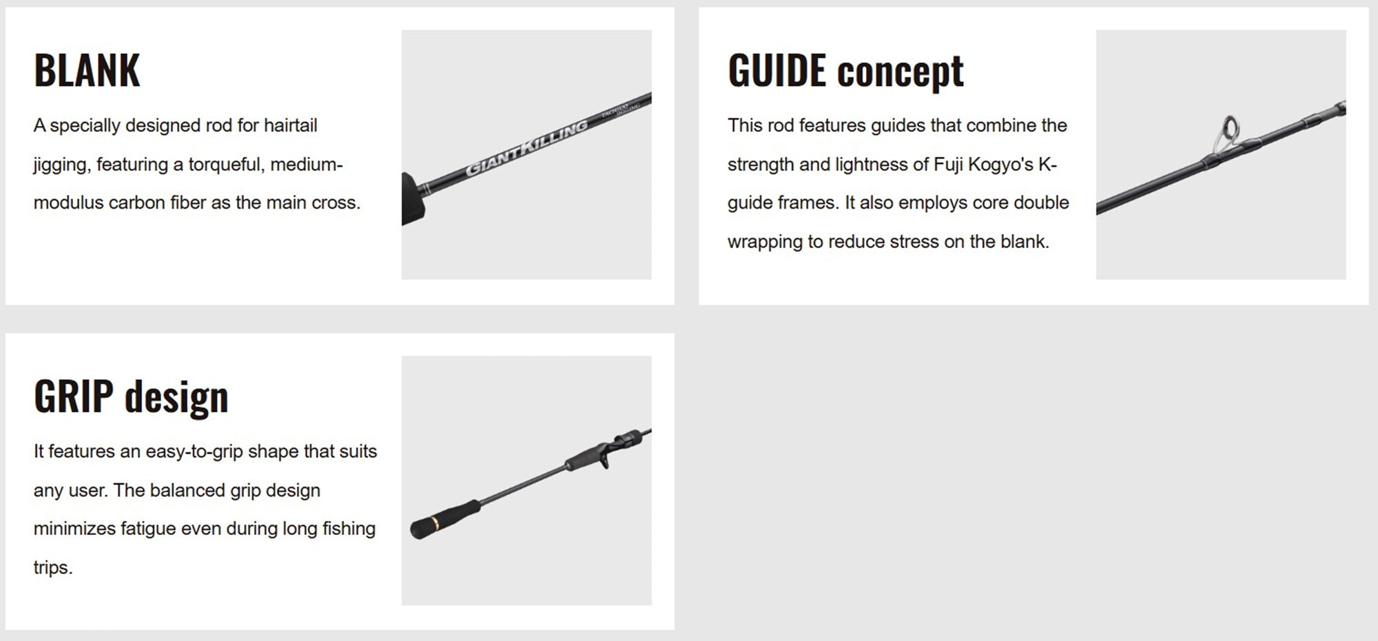 Major Craft Giant Killing Series Baitcast Rod GK1TJ-B642L (6274)