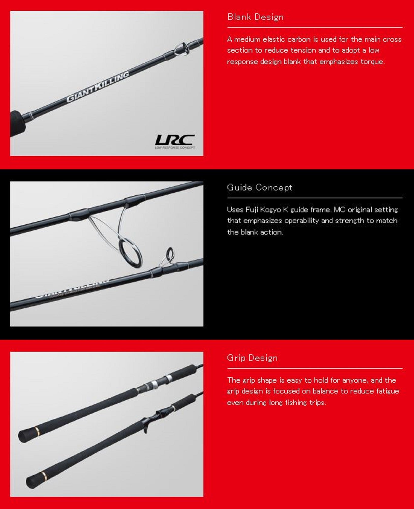 Major Craft 1G Giant Killing Series Baitcast Rod GK1-B60M (6694)