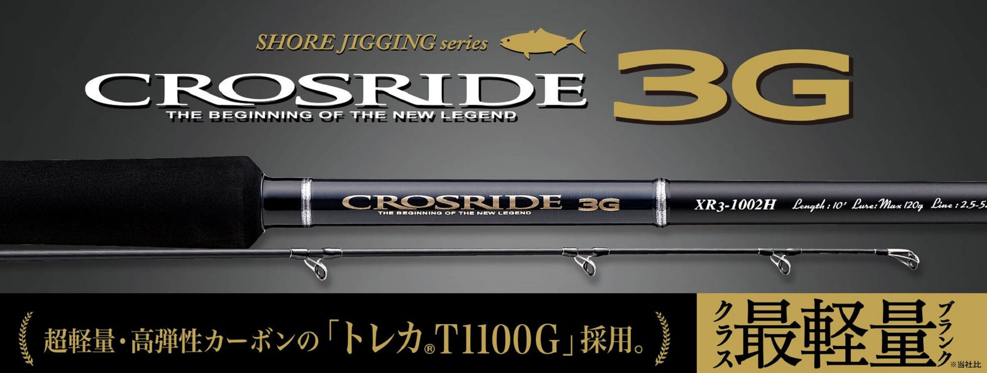 Major Craft 3G Cross Ride Series Spinning Rod XR3 962MH (7288)