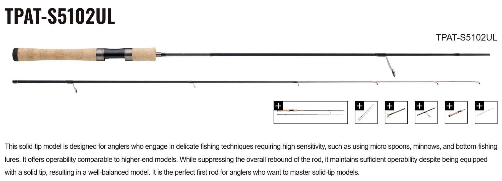 Sale Major Craft Trapara Area Trout Series Spinning Rod TPAT-S5102UL (7332)