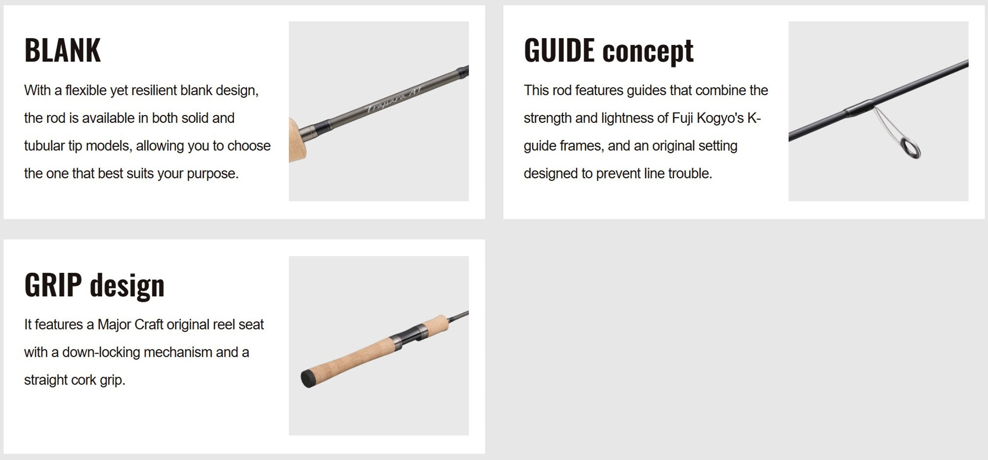 Major Craft Trapara Area Trout Series Spinning Rod TPAT-602L (7370)