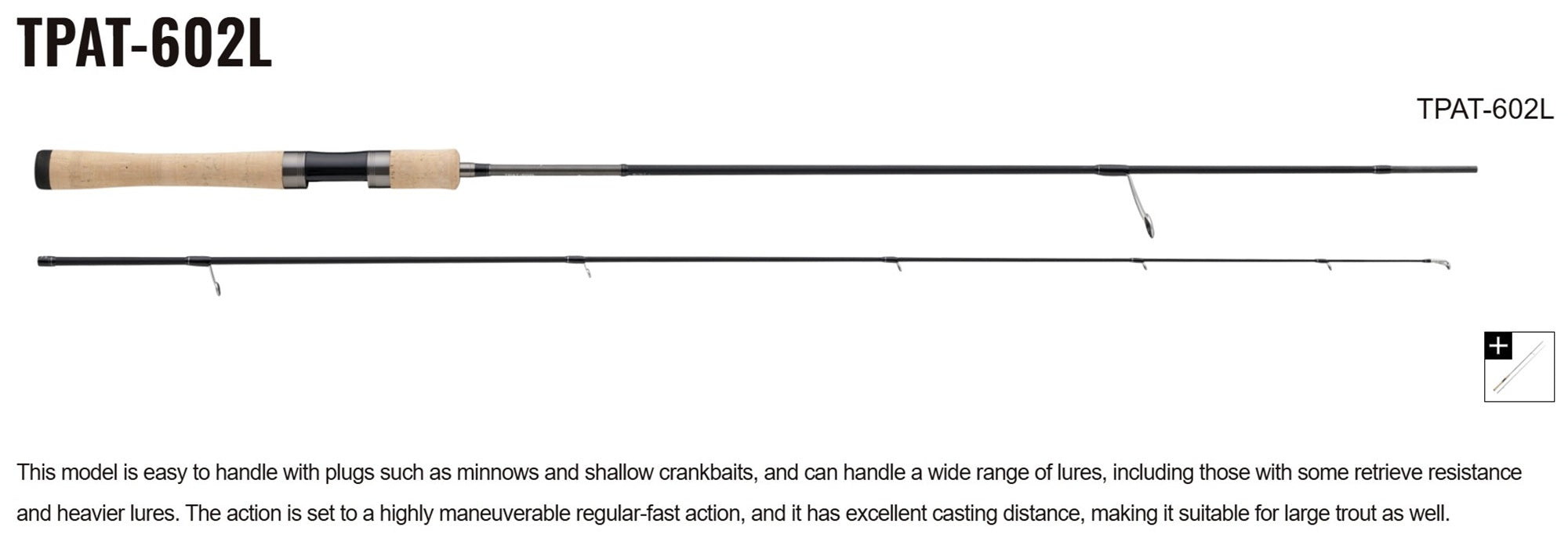 Major Craft Trapara Area Trout Series Spinning Rod TPAT-602L (7370)