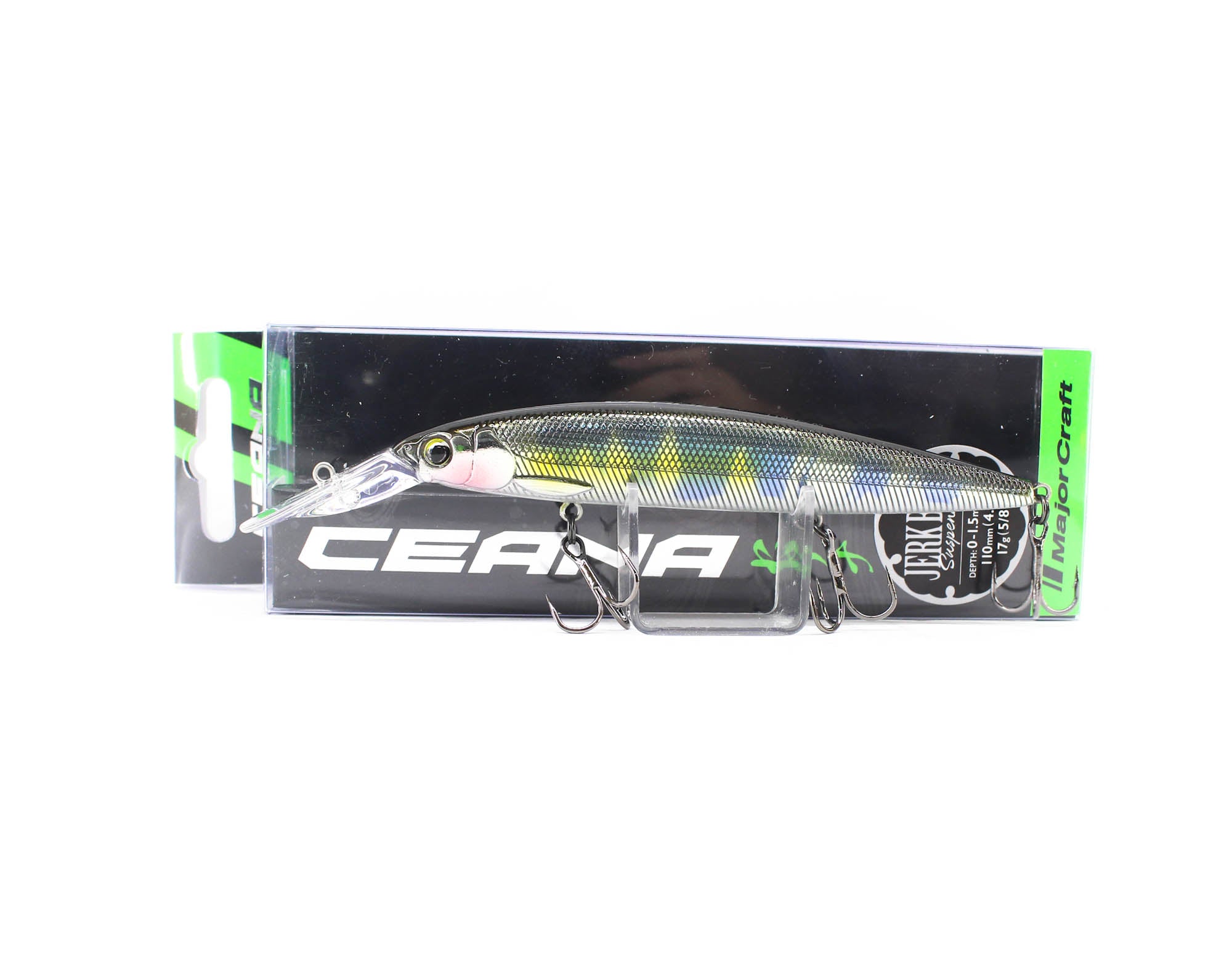 Major Craft CJK-110SPM Jerkbait Mid Suspend Lure 0-1.5m 17g 011 (1482)