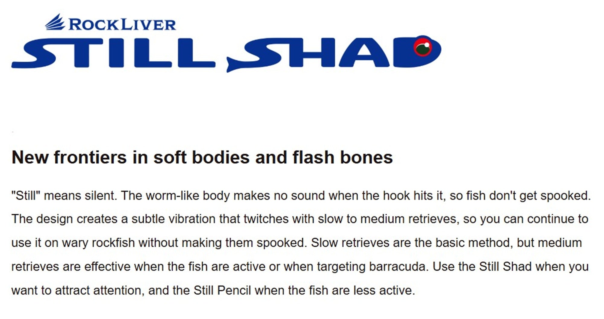 Major Craft Soft Lure Rockliver Still Shad RVSSD-60 3.5 grams 007 (1034)