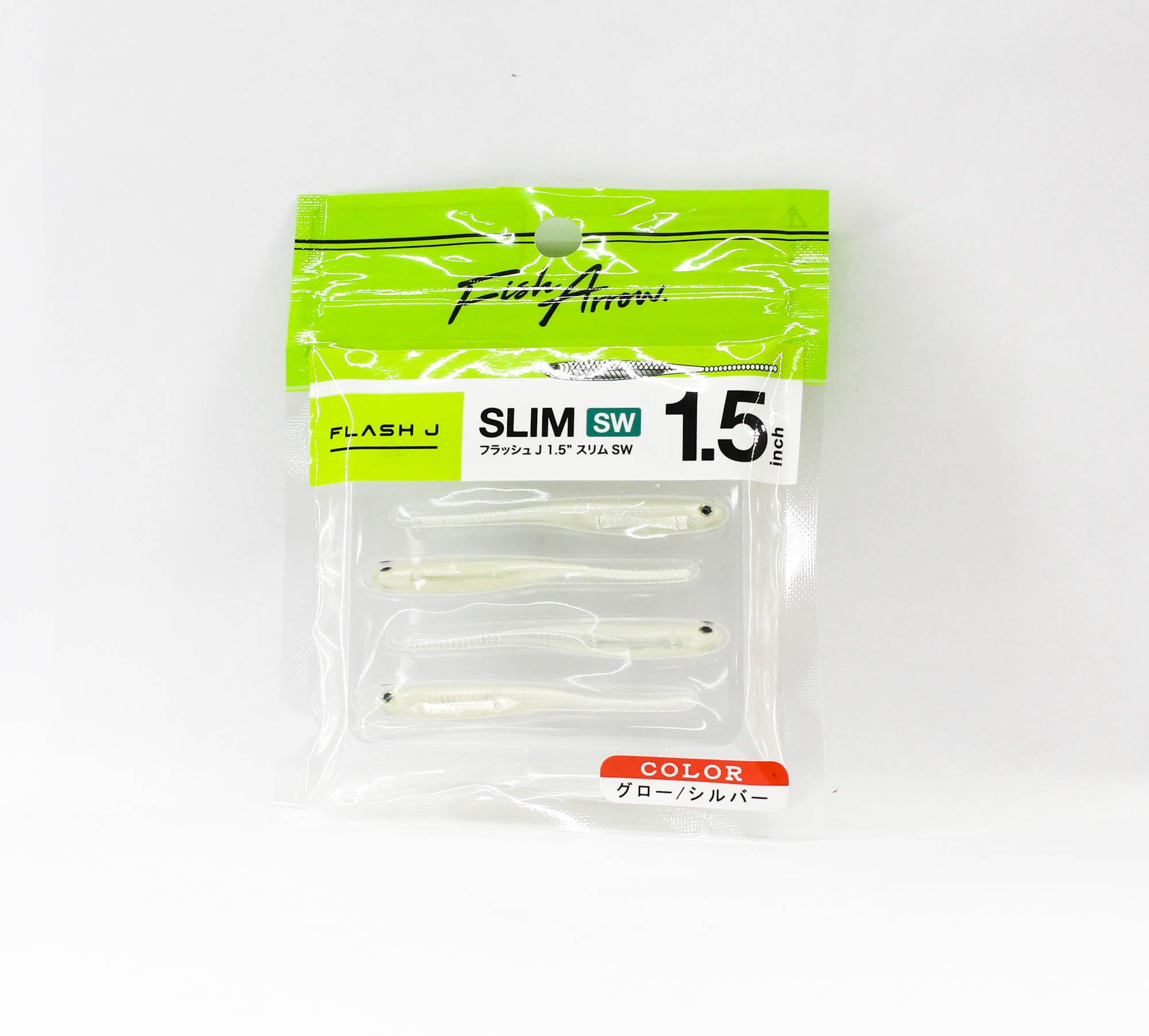 Fish Arrow Soft Lure Flash J Slim SW 1.5 Inch 5 Piece per pack #109 (0325)