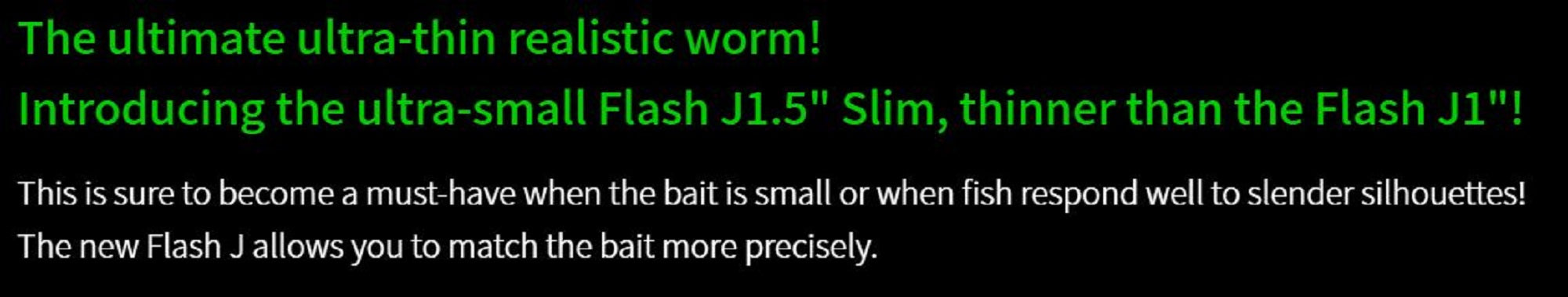 Fish Arrow Soft Lure Flash J Slim SW 1.5 Inch 5 Piece per pack #112 (0356)