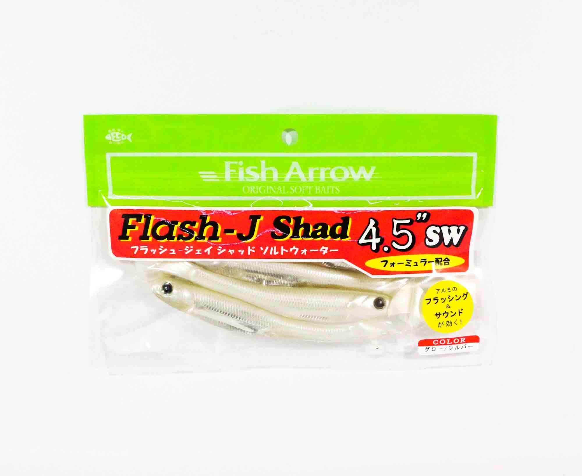 Fish Arrow Soft Lure Flash J Shad SW 4.5 Inch 4 Piece per pack #109 (1476)