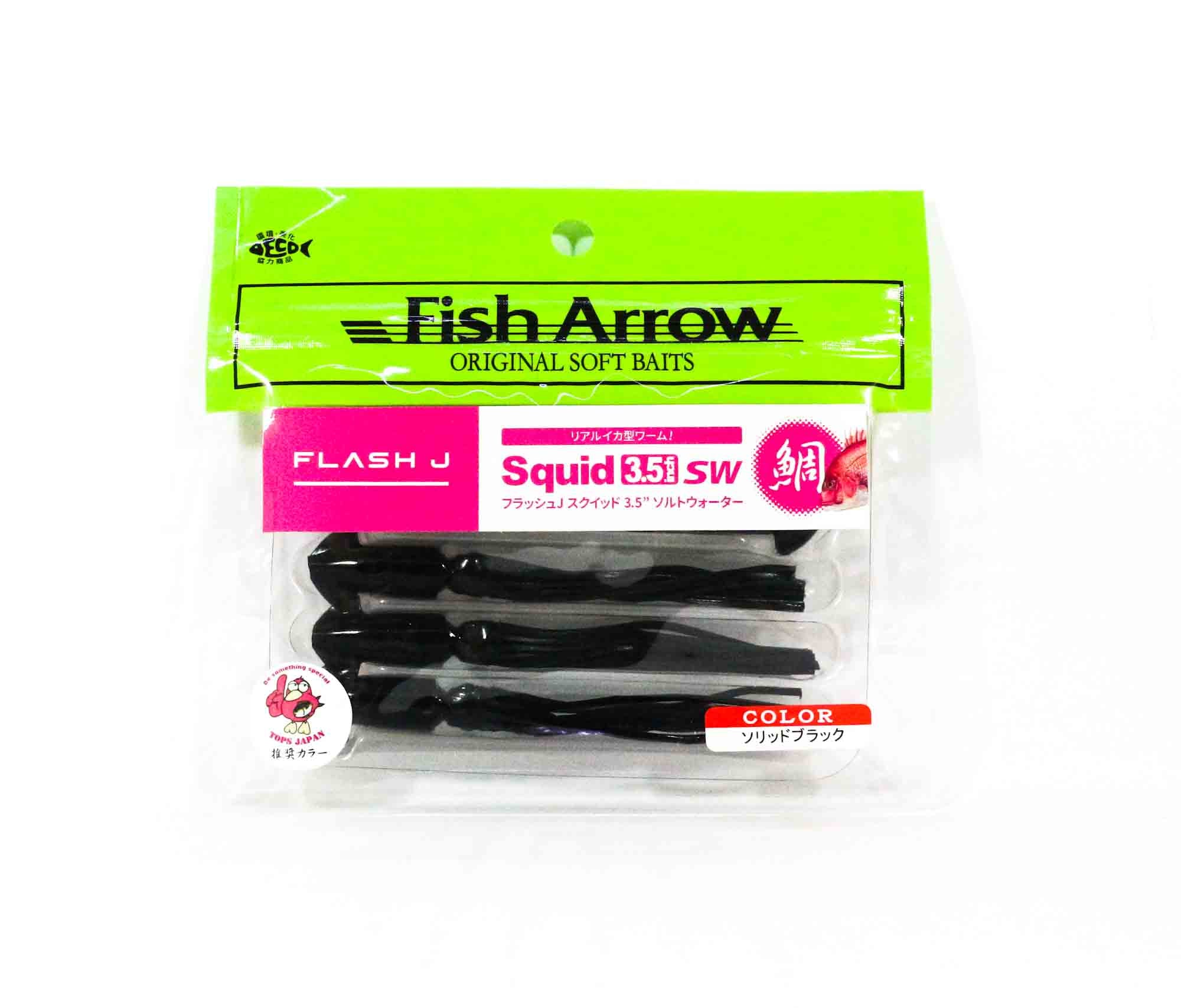 Fish Arrow Soft Lure Flash J Squid SW 3.5 Inch 5 Piece per pack #07 (3937)