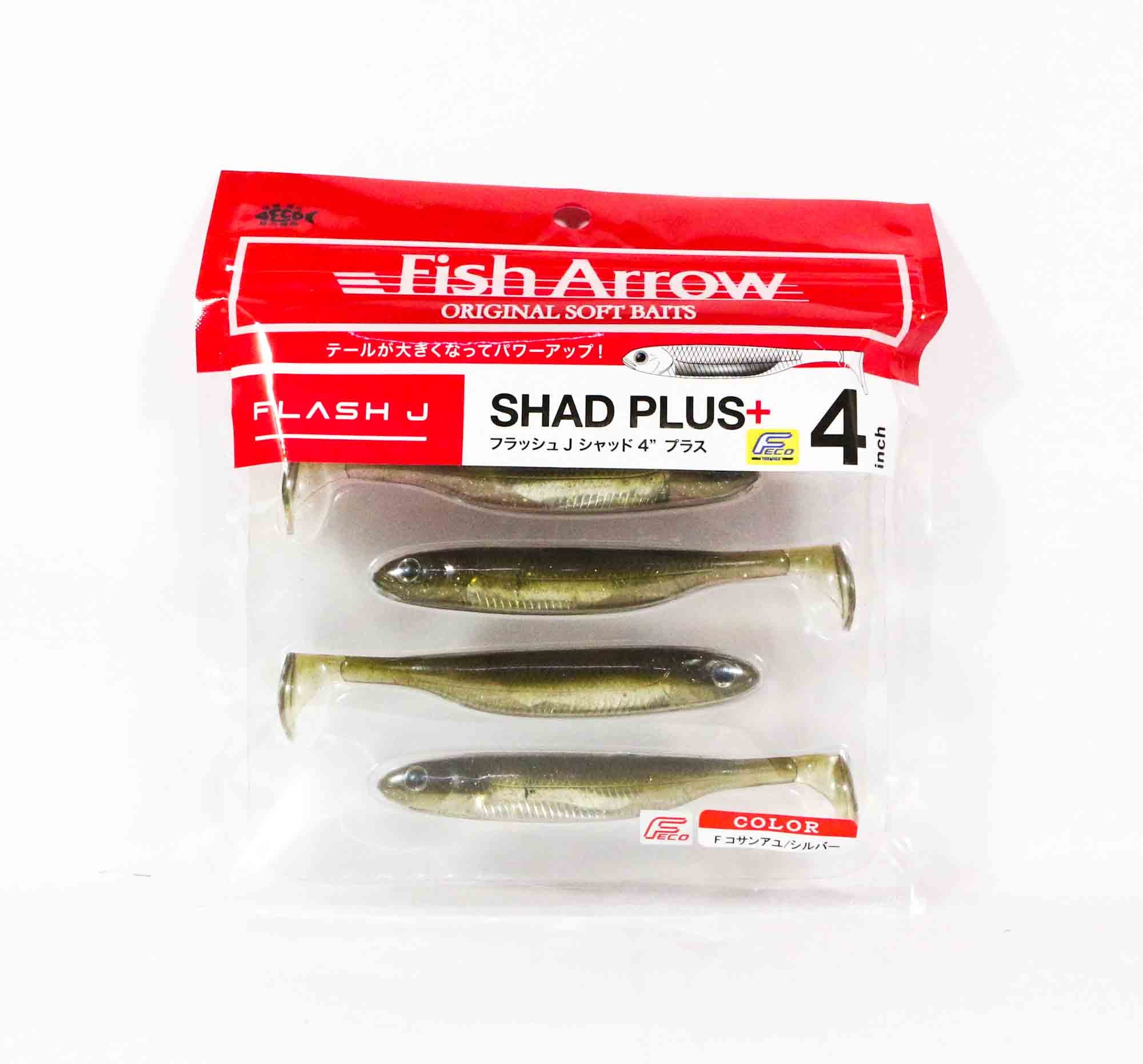 Fish Arrow Soft Lure Flash J Shad Plus 4 Inch 5 Piece per pack 06 (4811)