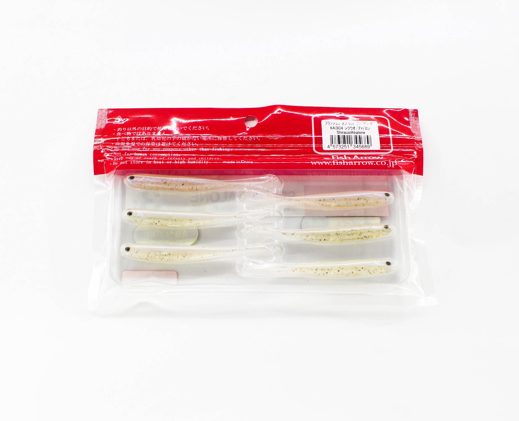 Fish Arrow Soft Lure Flash J Split Abalone 3 Inch 6/pack AB04 (5689)