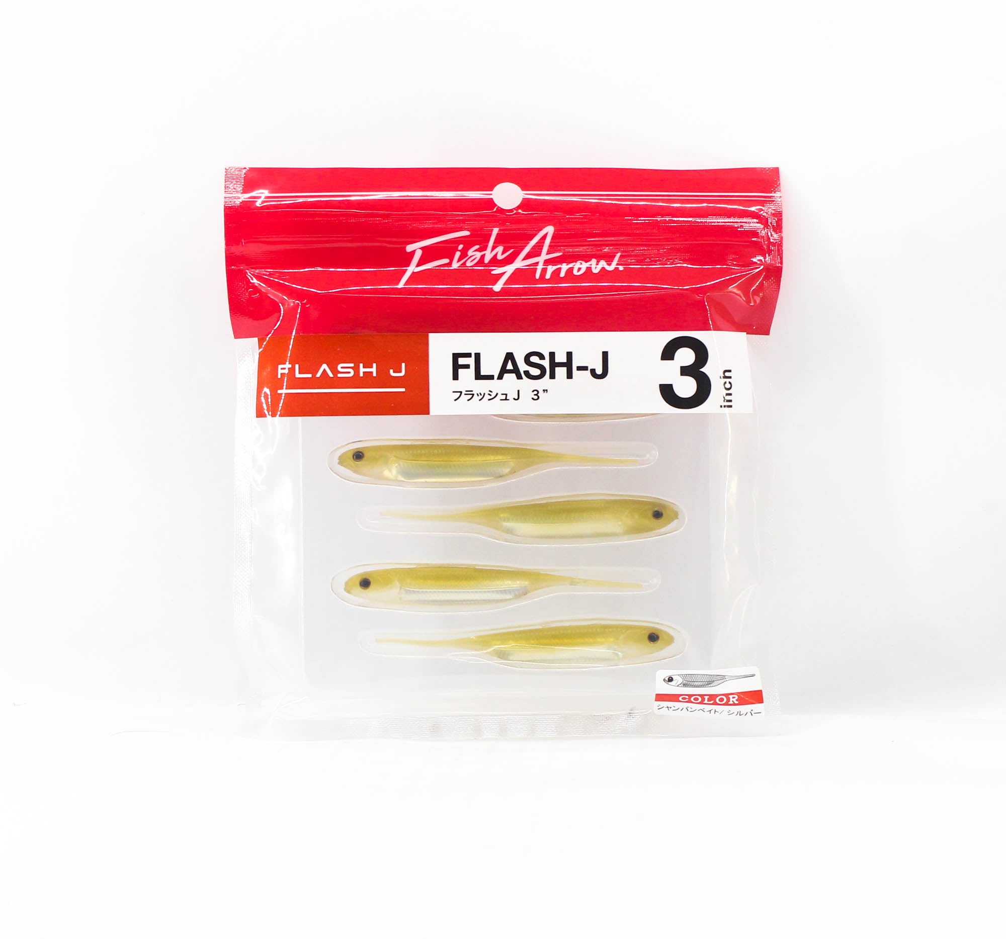 Fish Arrow Soft Lure Flash J 3 Inch 7 Piece per pack #46 (0478)
