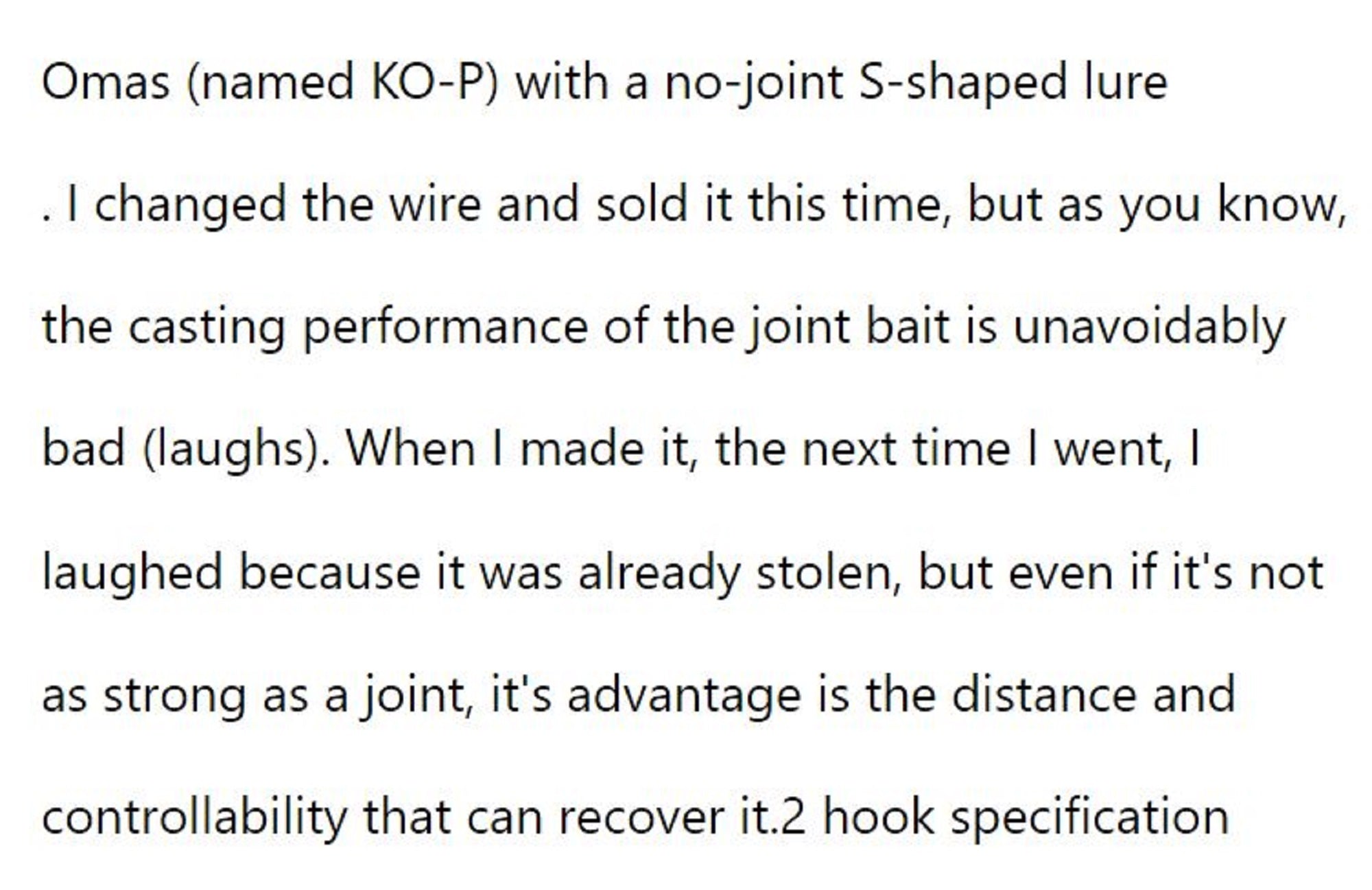 FCL Labo KO-P145 Floating Lure 145mm 62 grams CHHKO (5196)