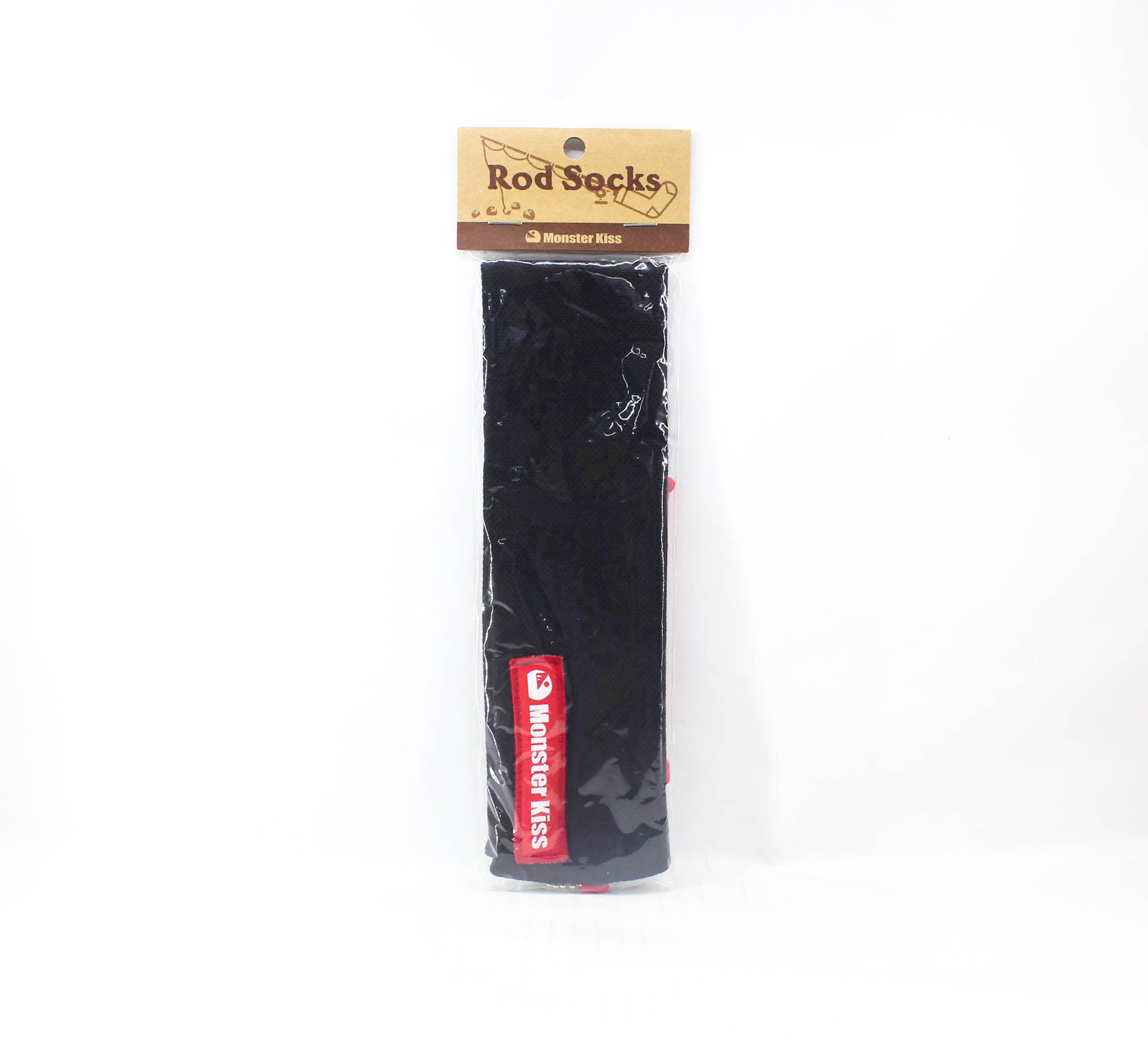 Monster Kiss Rod Sock Cover 450 x 60mm Black Red (1465)